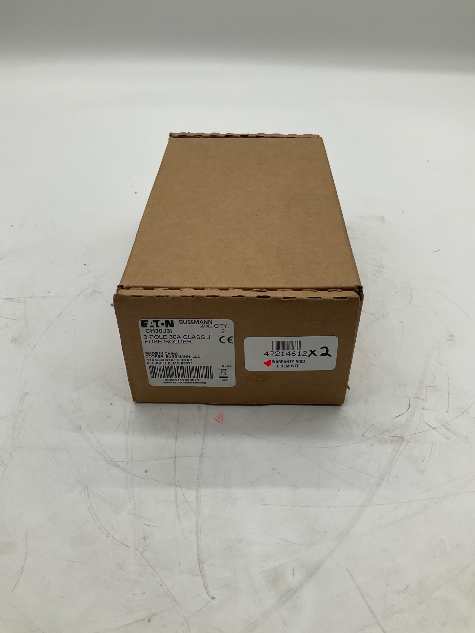 EATON BUSSMANN CH30J3I Class J Fuse Holder 3 Pole 30A NEW 2