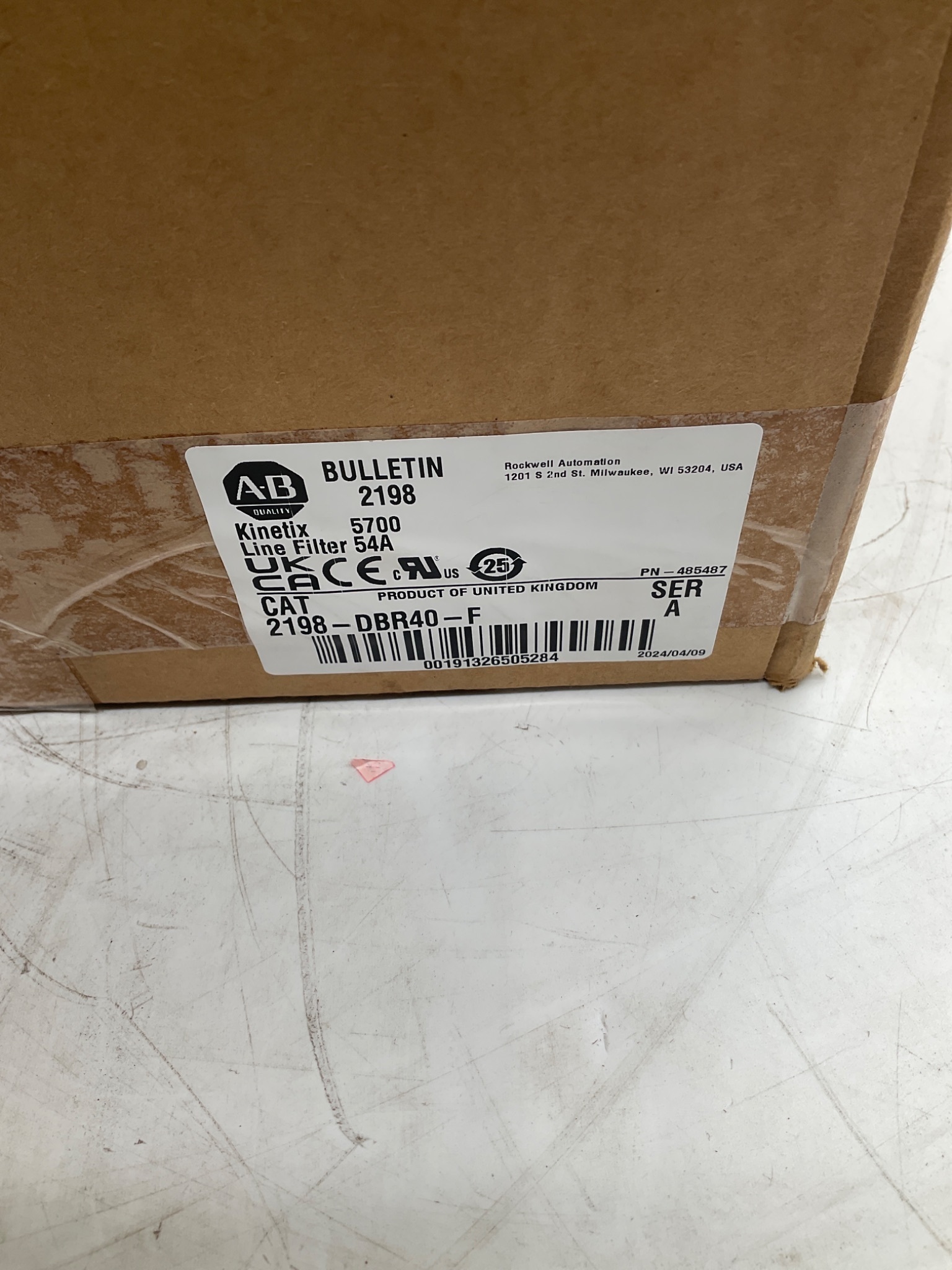 ALLEN-BRADLEY 2198-DBR40-F Kinetix 5700 Line Filter 54A NEW 1