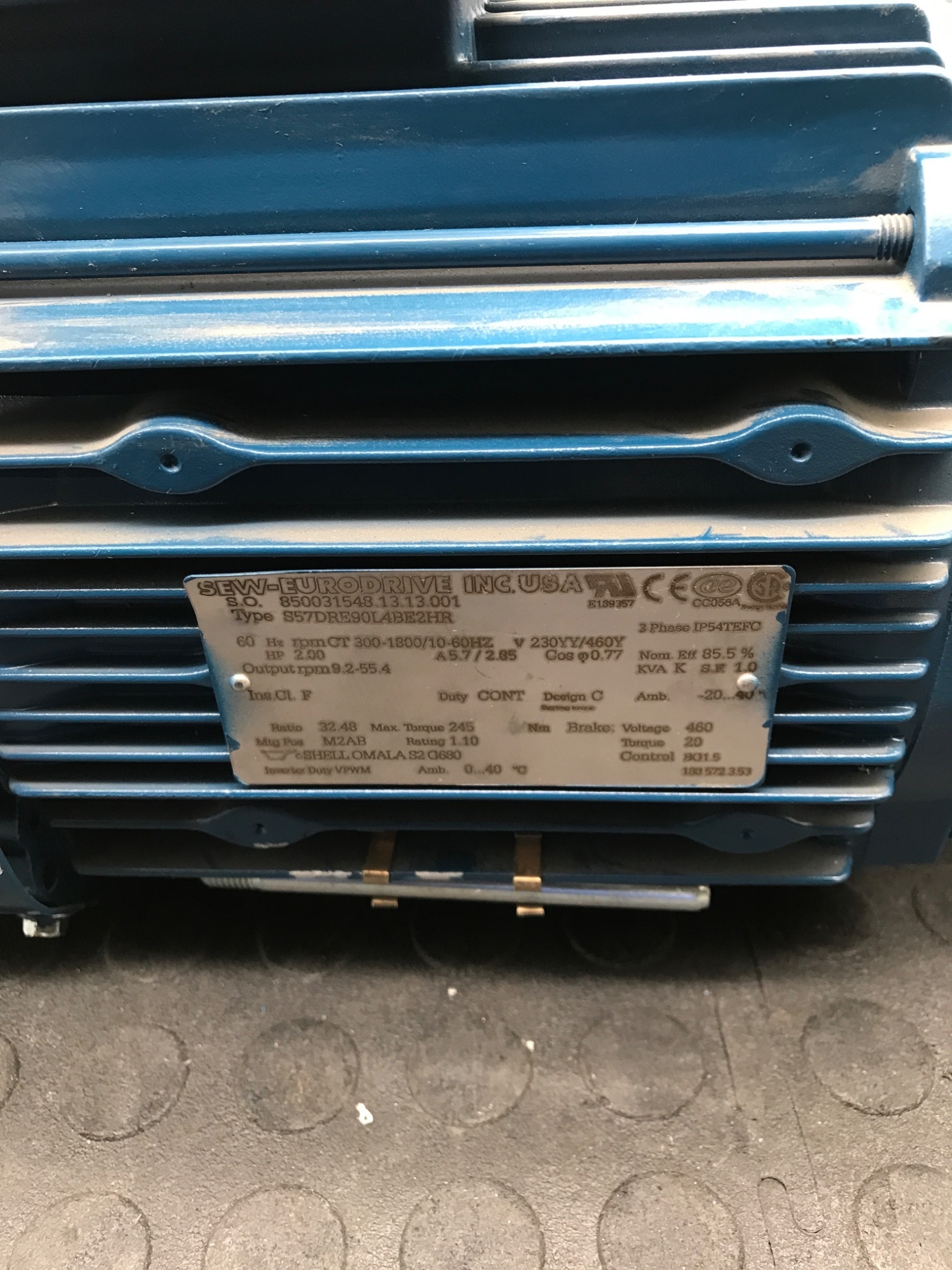 SEW-EURODRIVE S57DRE90L4BE2HR 1