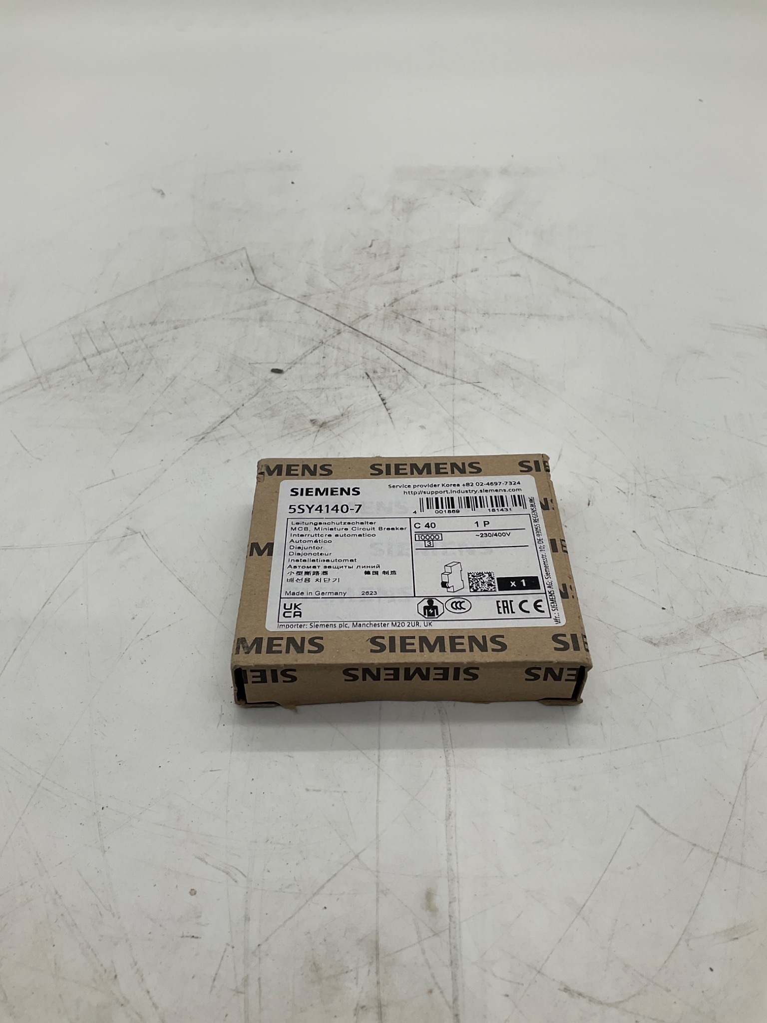 SIEMENS 5SY4140-7 Miniature Circuit Breaker C40 1-Pole NEW 0