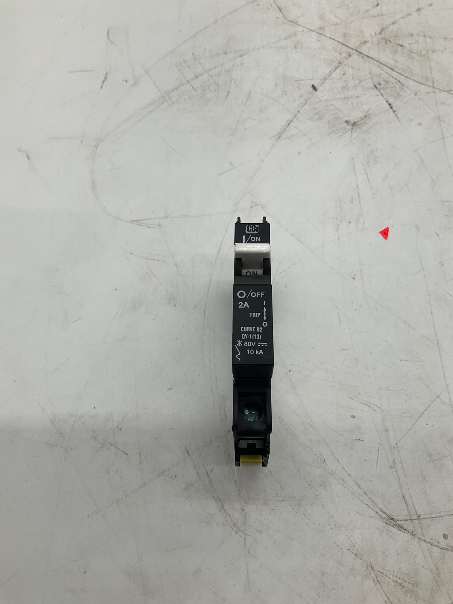 CBI ELECTRIC QY-1(13)-DM-U2-2A-B0 Miniature Circuit Breaker 2A 80VDC USED 1