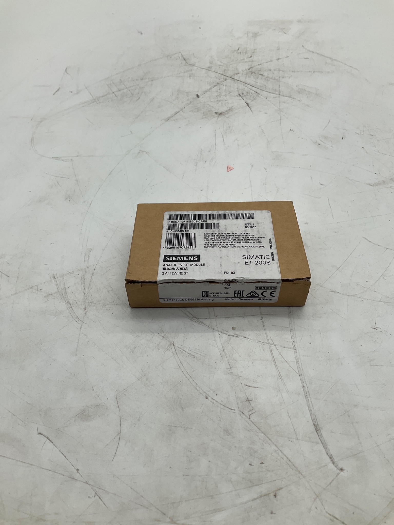 SIEMENS 6ES7 134-4GB01-0AB0 SIMATIC ET 200S Analog Input Module NEW 0