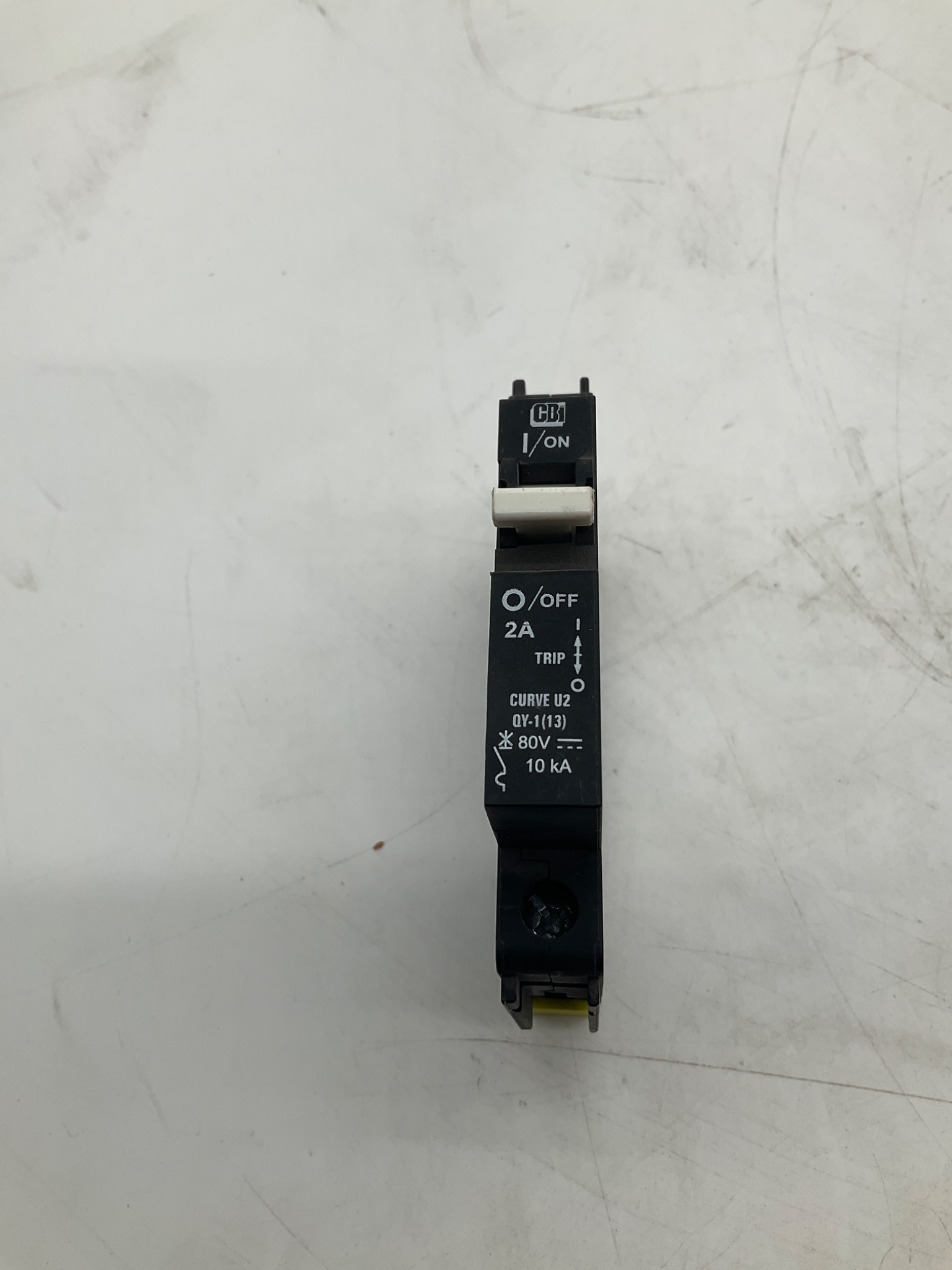 CBI ELECTRIC QY-1(13) Miniature Circuit Breaker 2A 80VDC USED 0