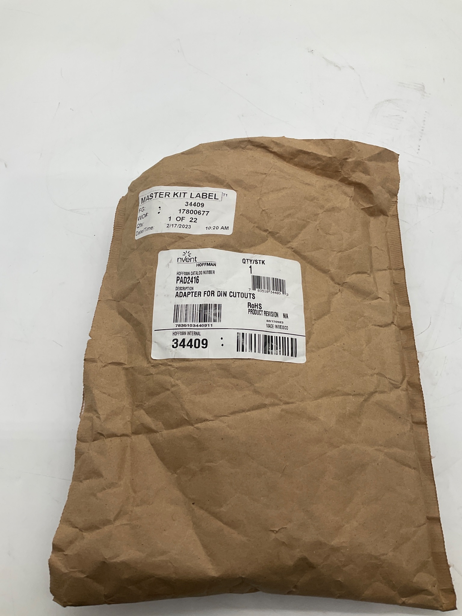 NVENT HOFFMAN PAD2416 PROLINE Adapter For DIN Cutouts NEW 0