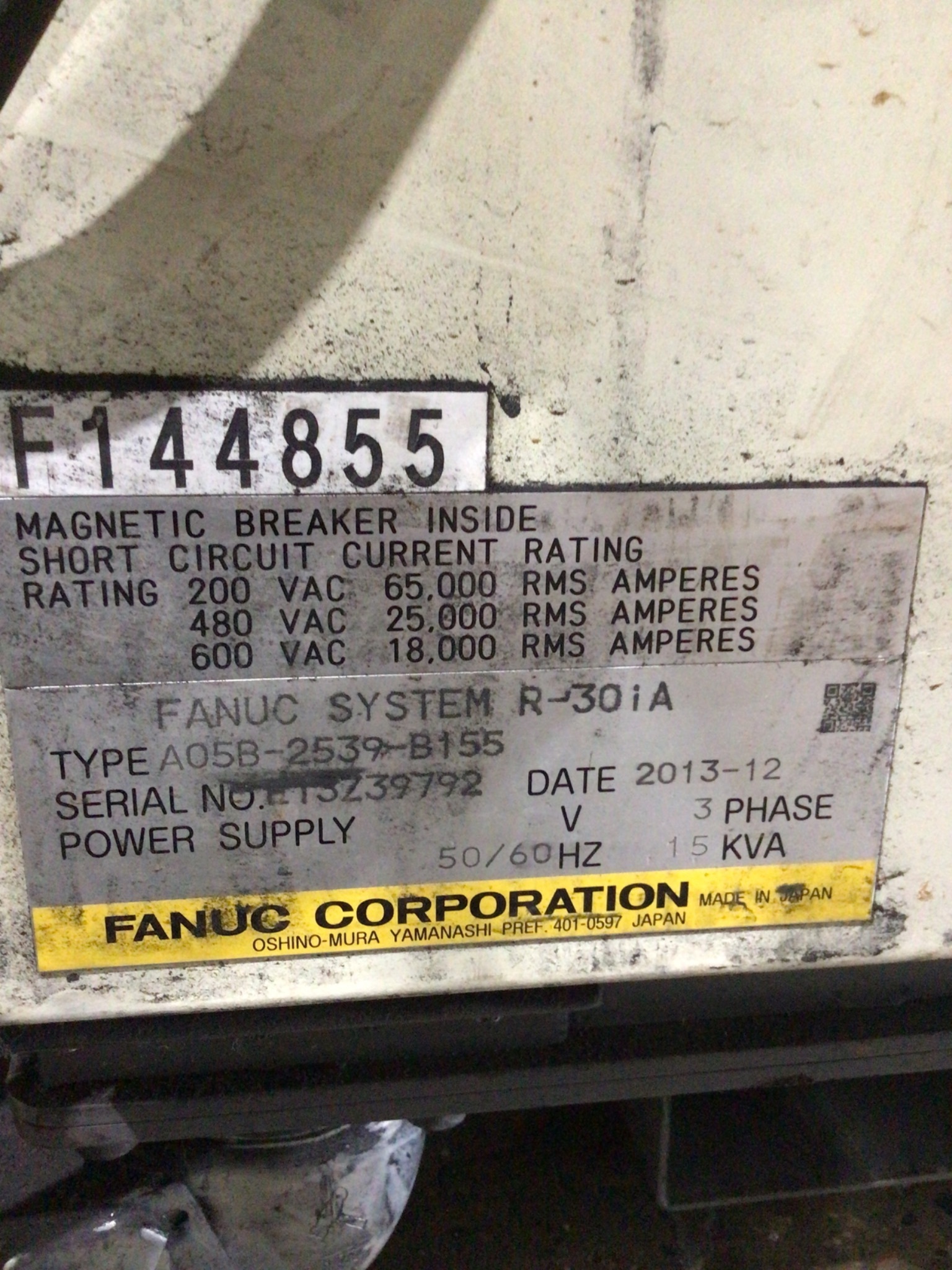FANUC M-900iA/350 Complete With R-30iA Controller & WTC 6005 Weld Control USED 6
