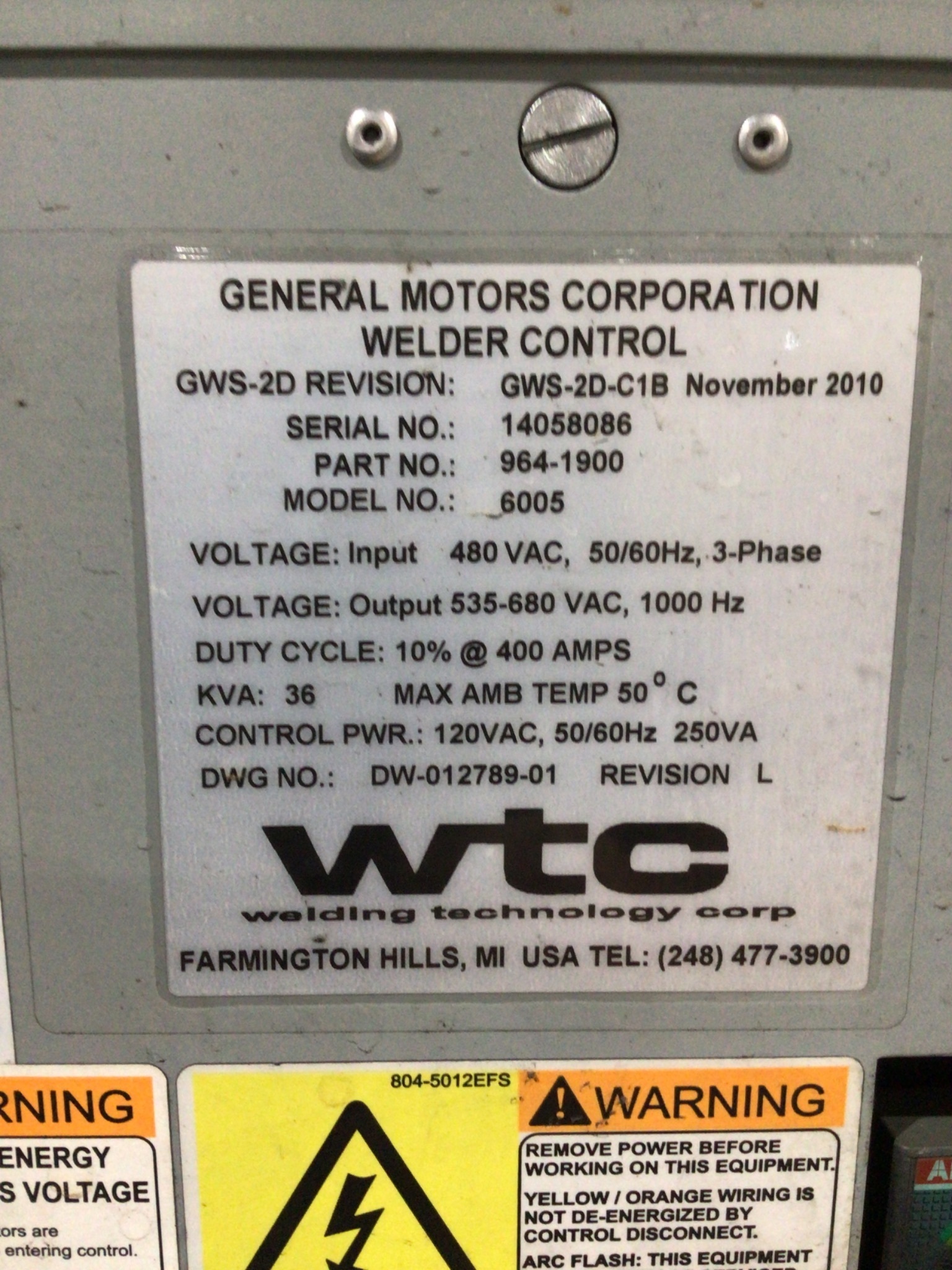 FANUC M-900iA/350 Complete With R-30iA Controller & WTC 6005 Weld Control USED 7