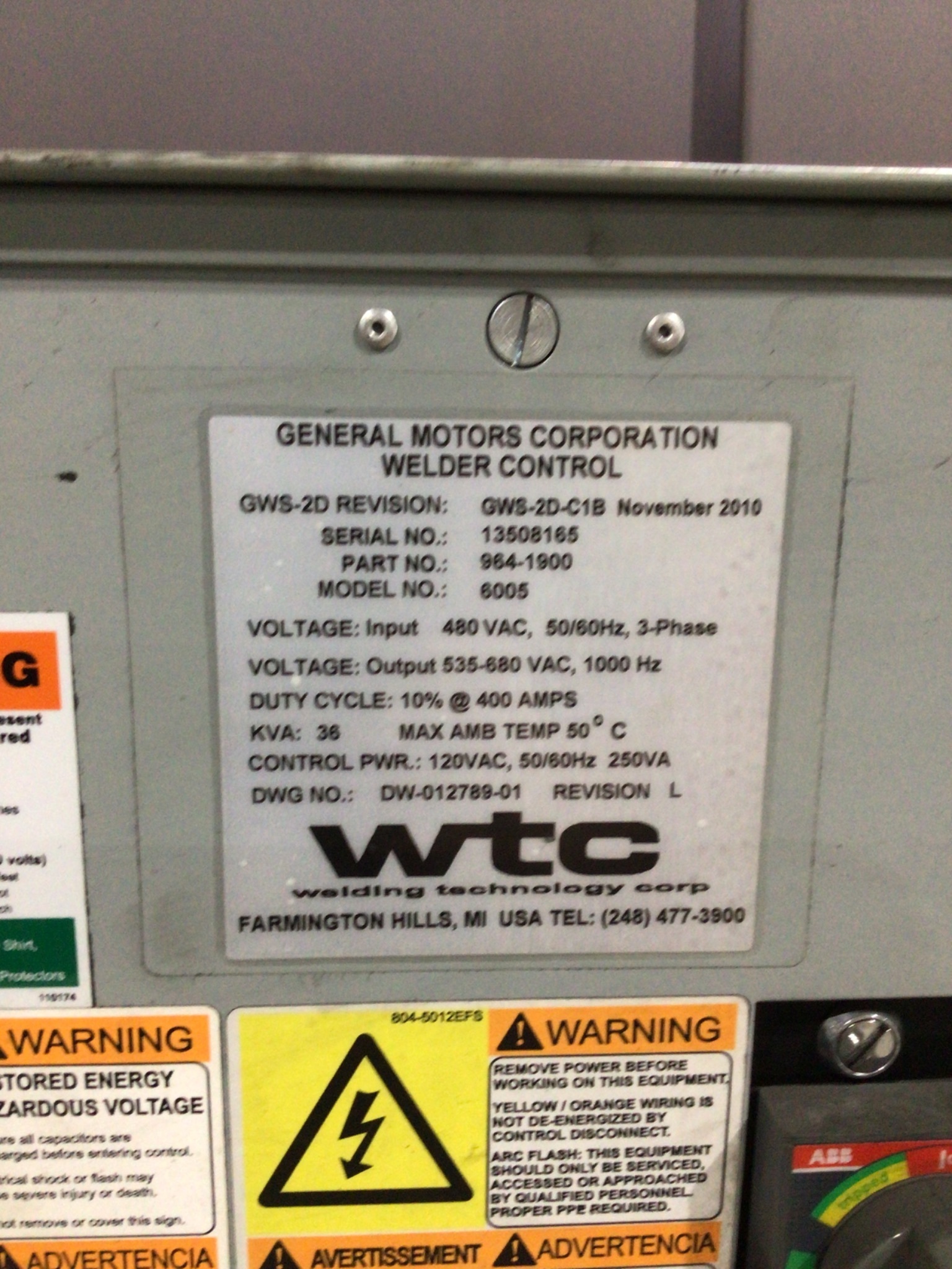 FANUC M-900iA/350 Complete With R-30iA Controller & WTC 6005 Weld Control USED 8