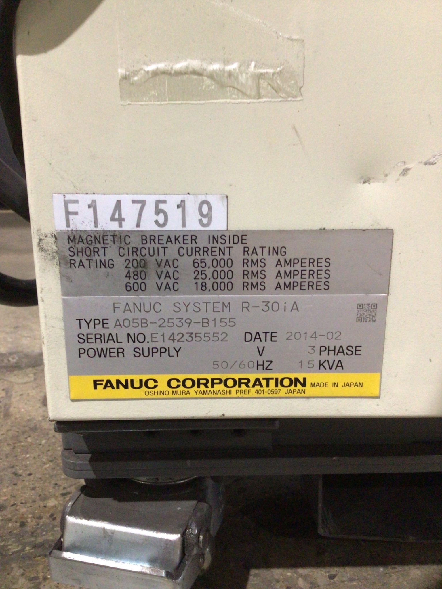 FANUC M-900iA/260L Complete With R-30iA Controller USED 5
