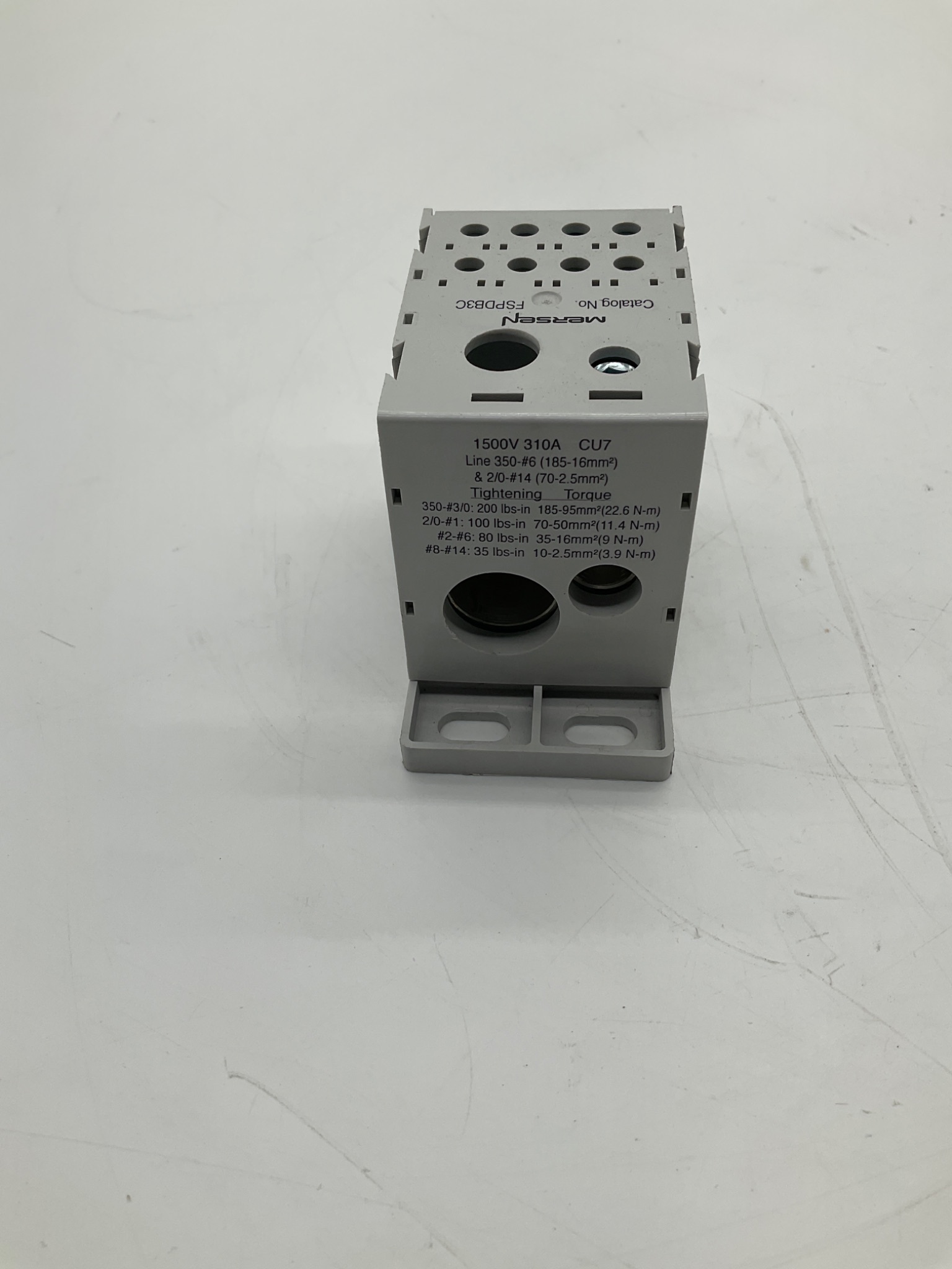 MERSEN FSPDB3C Power Distribution Block 310A 3-Pole NEW 2