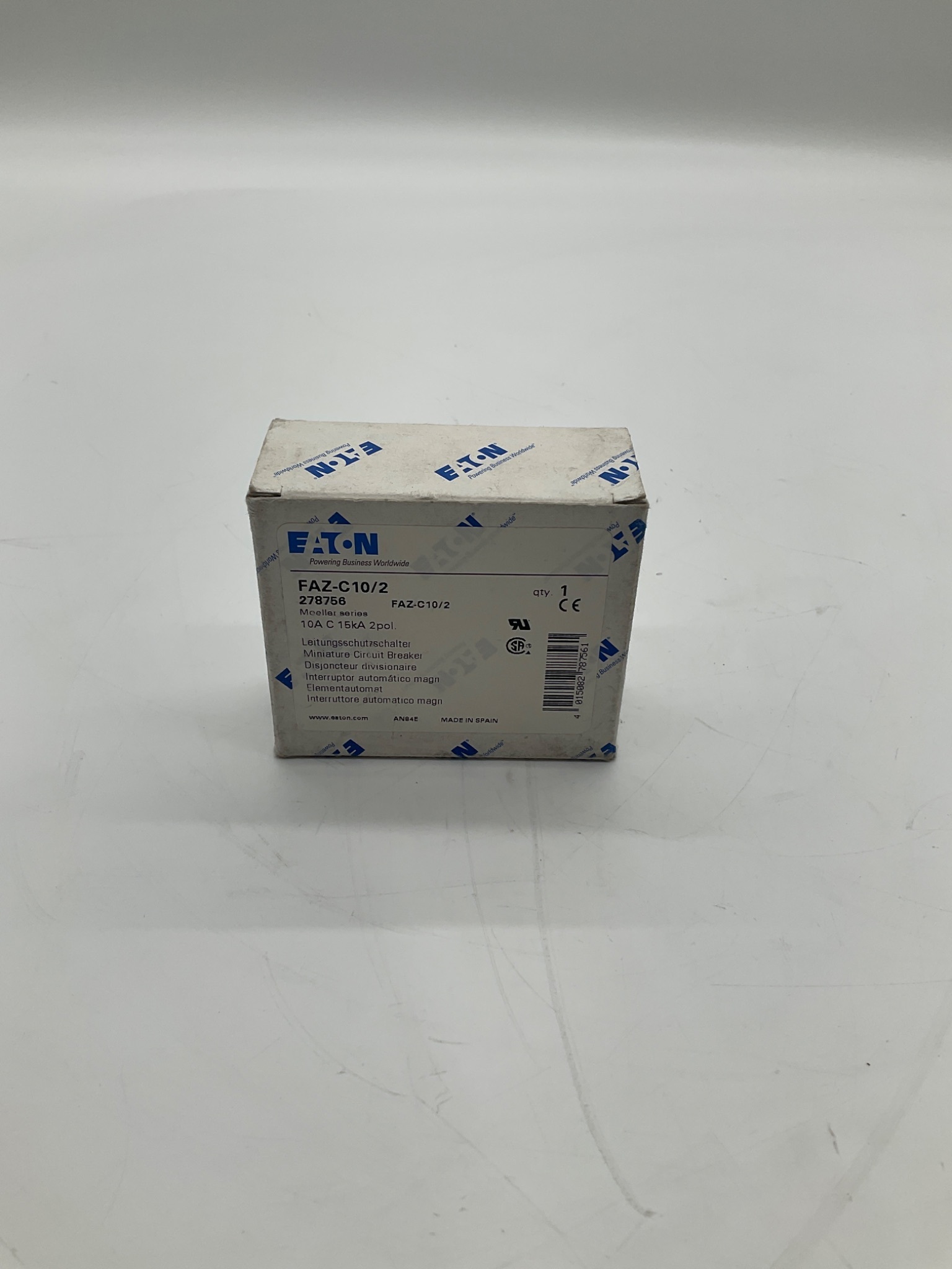 EATON FAZ-C10/2 Miniature Circuit Breaker 10A 2-Pole NEW 3