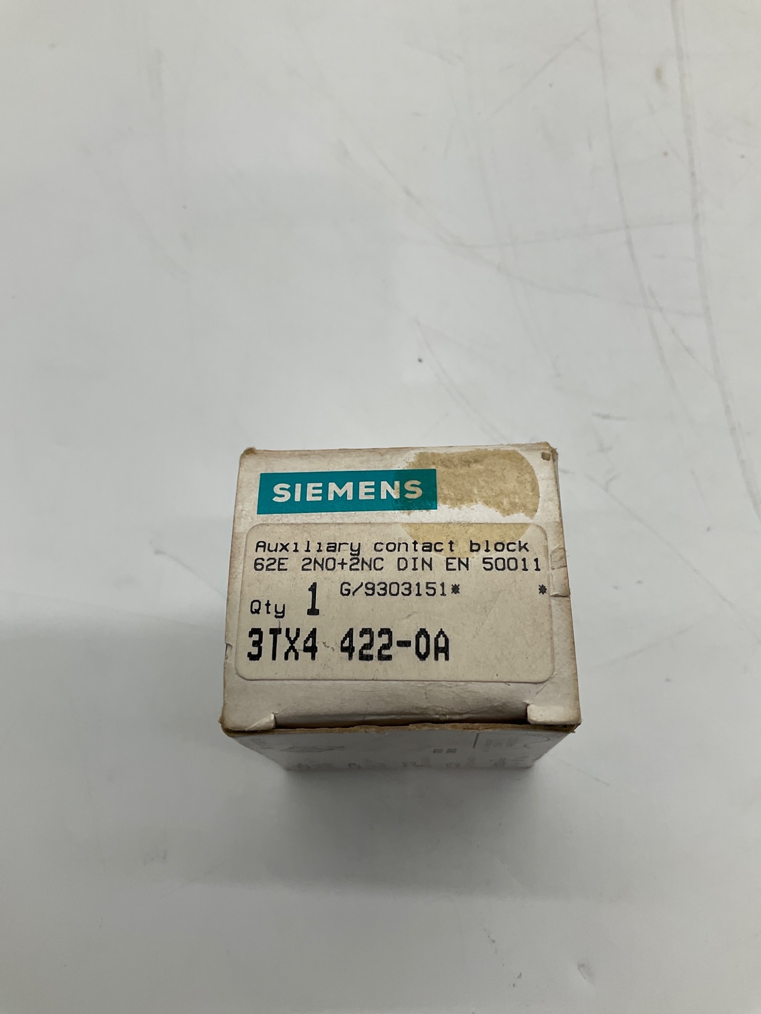 SIEMENS 3TX4422-0A Auxiliary Contact Block 2NO 2NC NEW 1