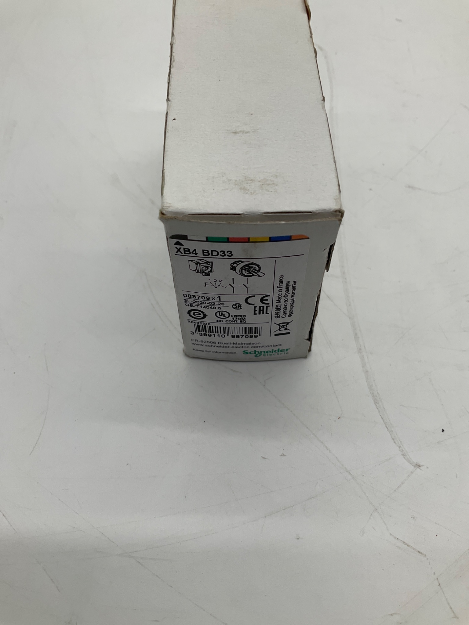 SCHNEIDER ELECTRIC XB4BD33 Selector Switch 3 Position 2NO NEW 1