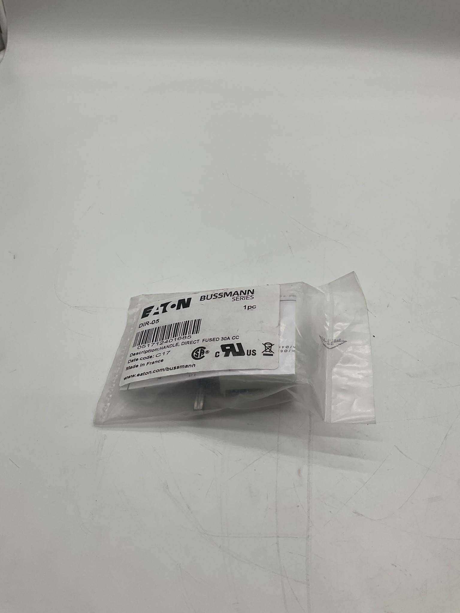 EATON BUSSMANN DIR-05 Direct Handle For Fused Disconnect Switch 30A CC NEW 0