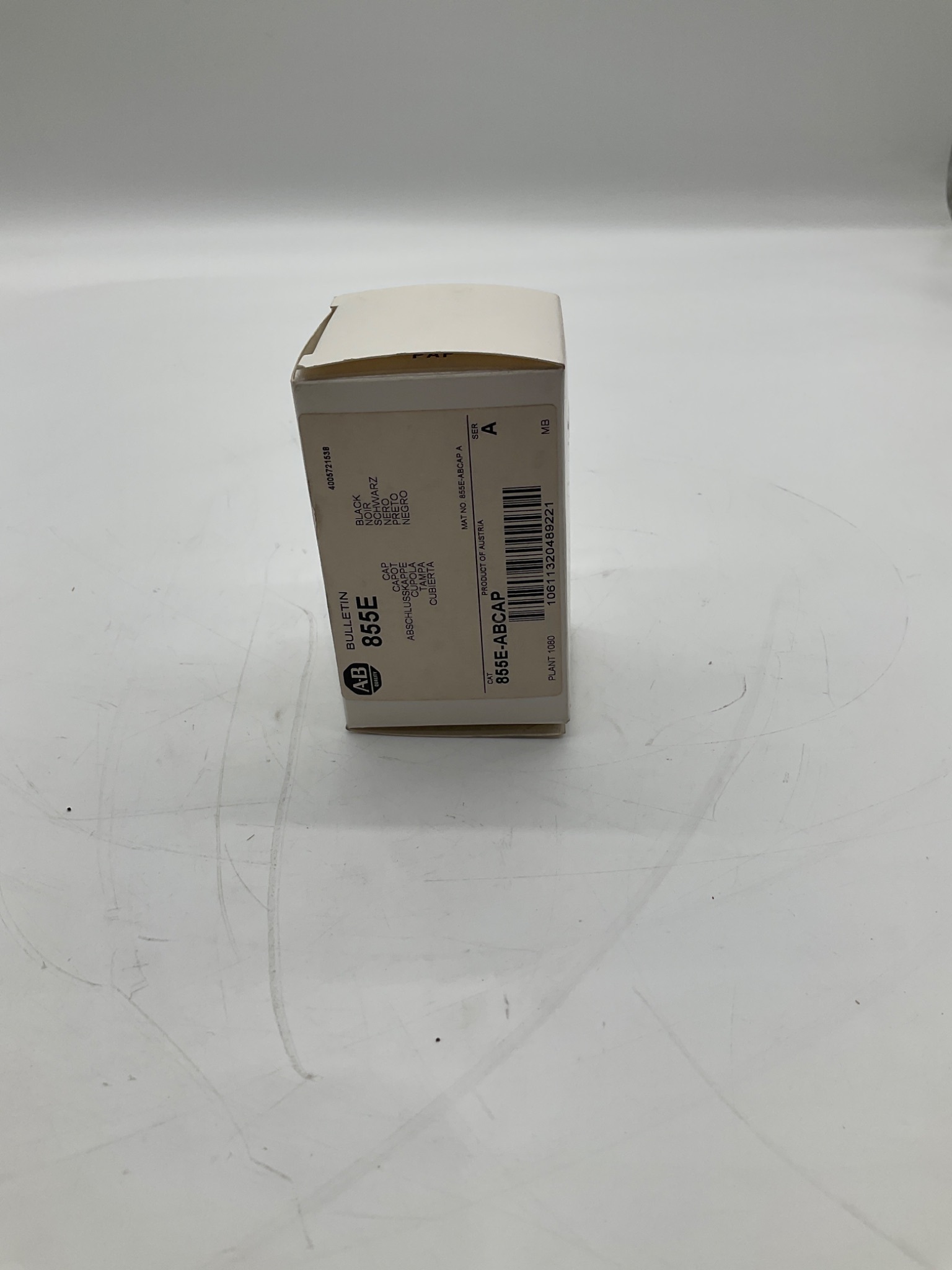 ALLEN-BRADLEY 855E-ABCAP Black End Cap NEW 0
