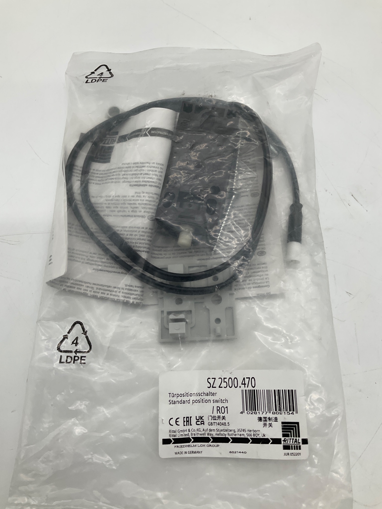 RITTAL SZ 2500.470 Standard Position Switch NEW 1