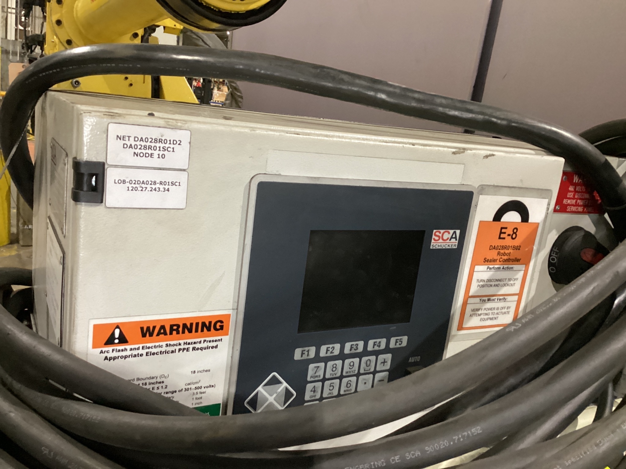 FANUC R-2000iB/185L Complete With R-30iA Controller & SCA Dispensing System USED 11