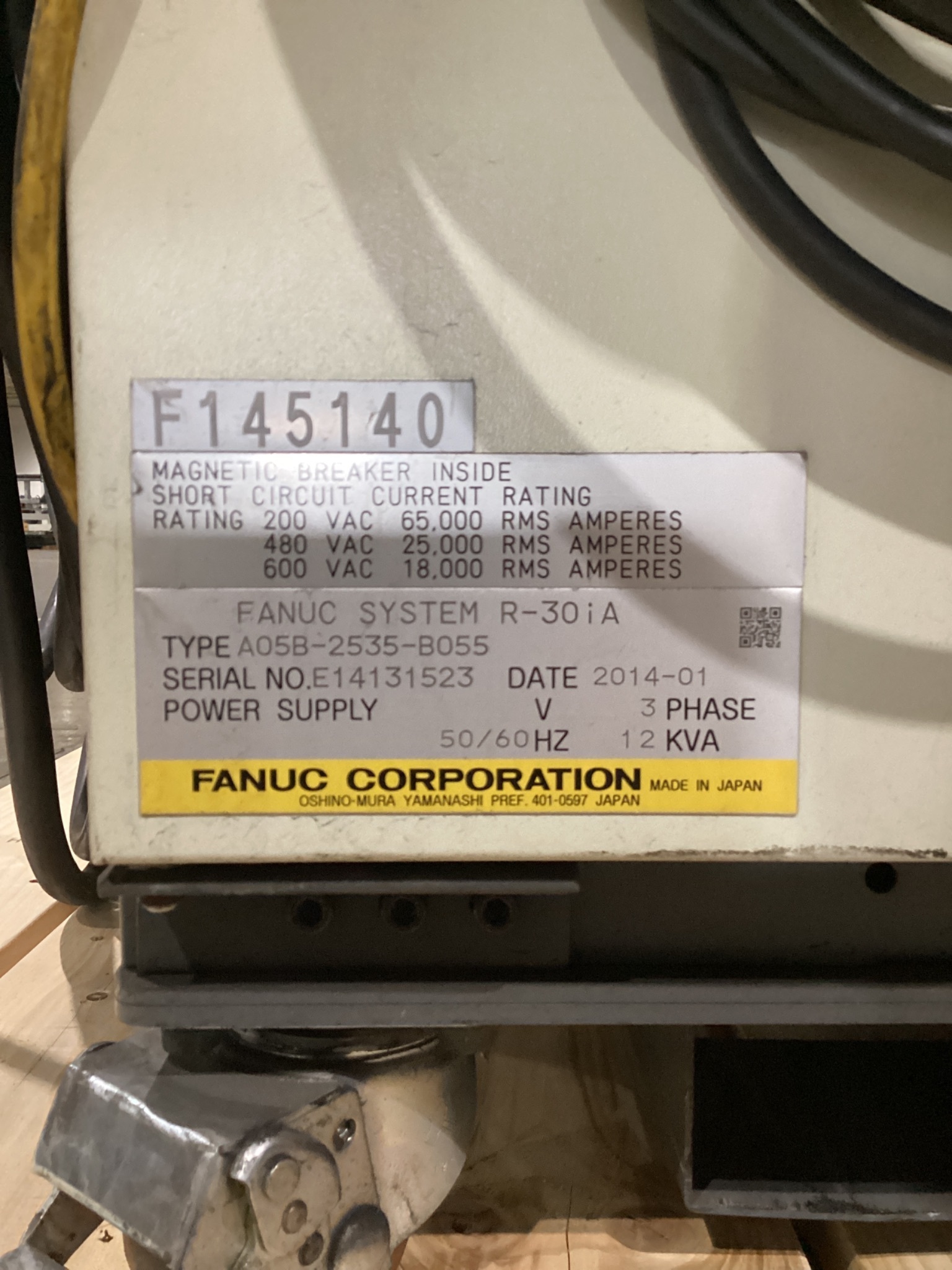 FANUC R-2000iB/185L Complete With R-30iA Controller USED 2