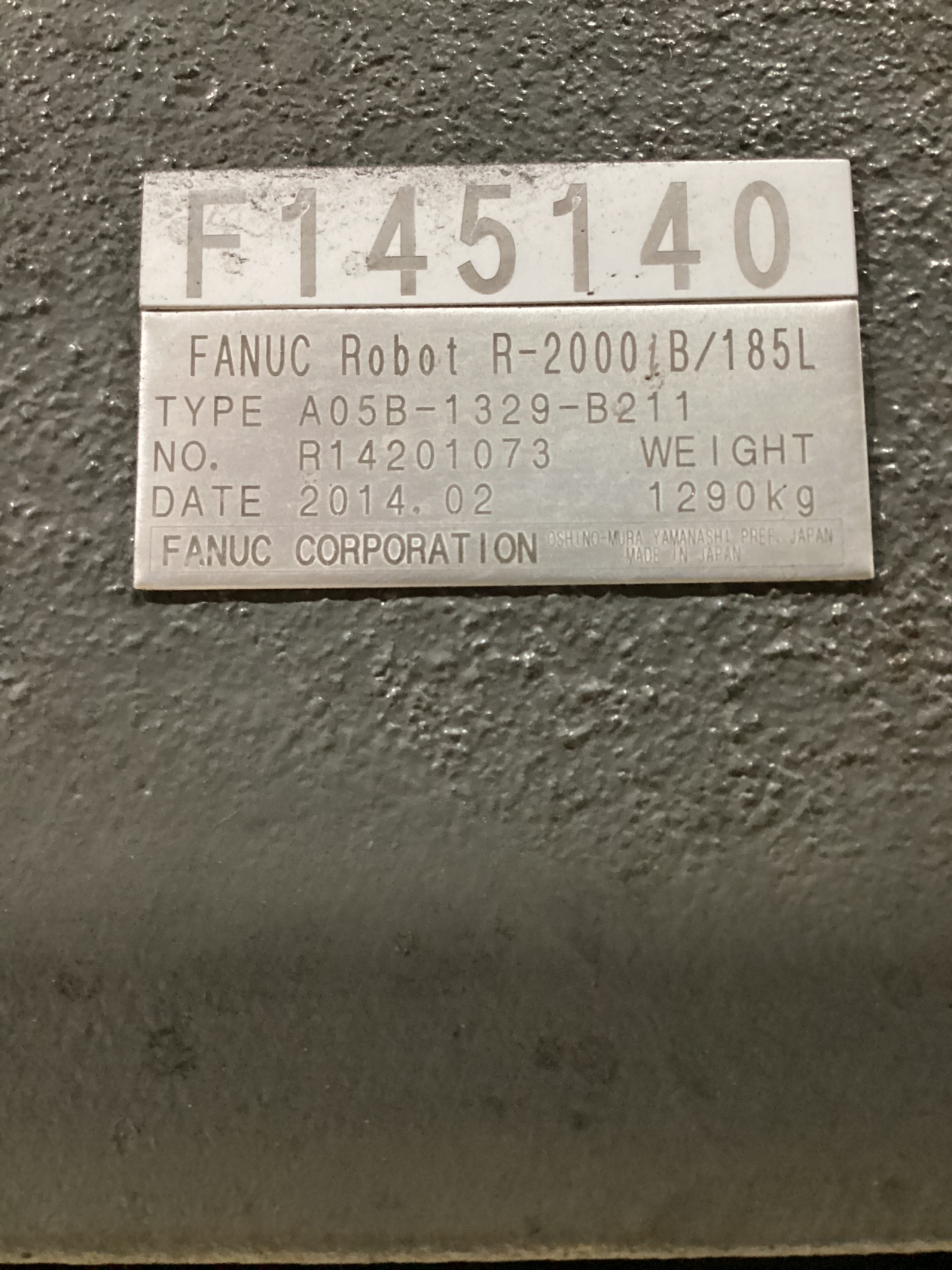 FANUC R-2000iB/185L Complete With R-30iA Controller USED 7