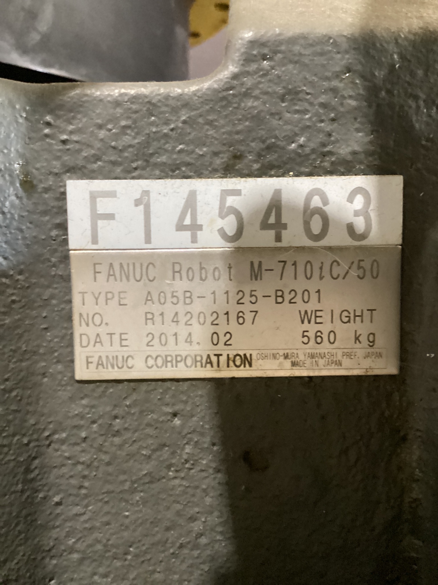 FANUC M-710iC/50 Complete With R-30iB Controller USED 1
