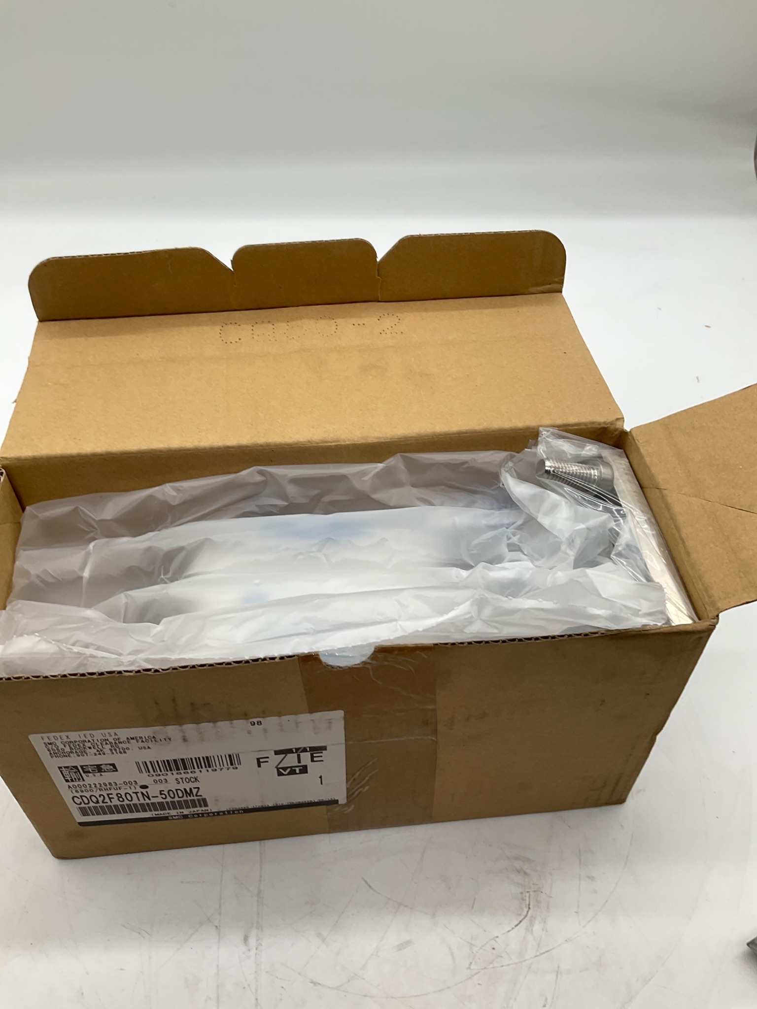 SMC CDQ2F80TN-50DMZ Compact Pneumatic Cylinder 80mm Bore 50mm Stroke NEW 4