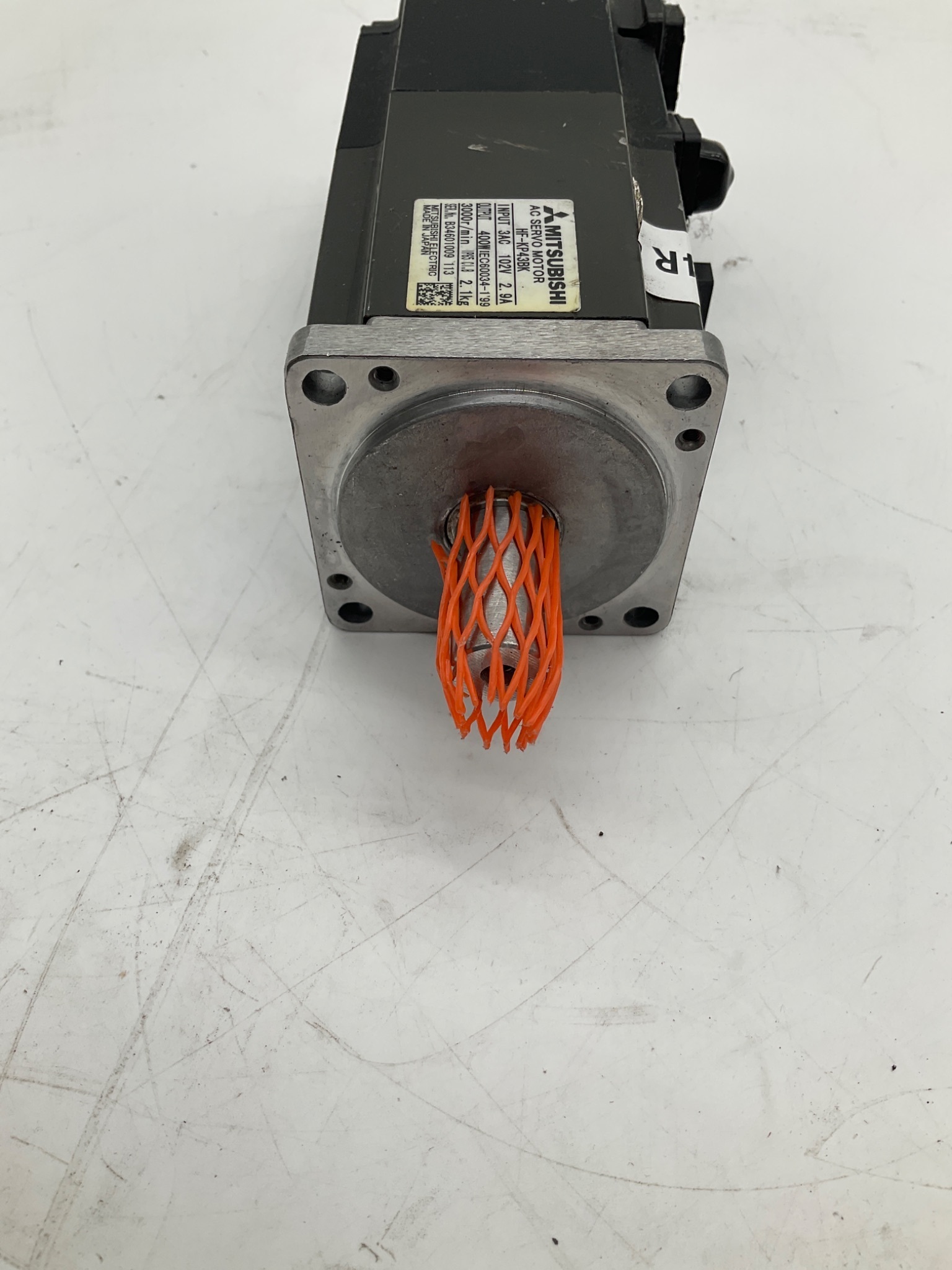 MITSUBISHI HF-KP43BK AC Servo Motor 400W 3000 RPM USED 3
