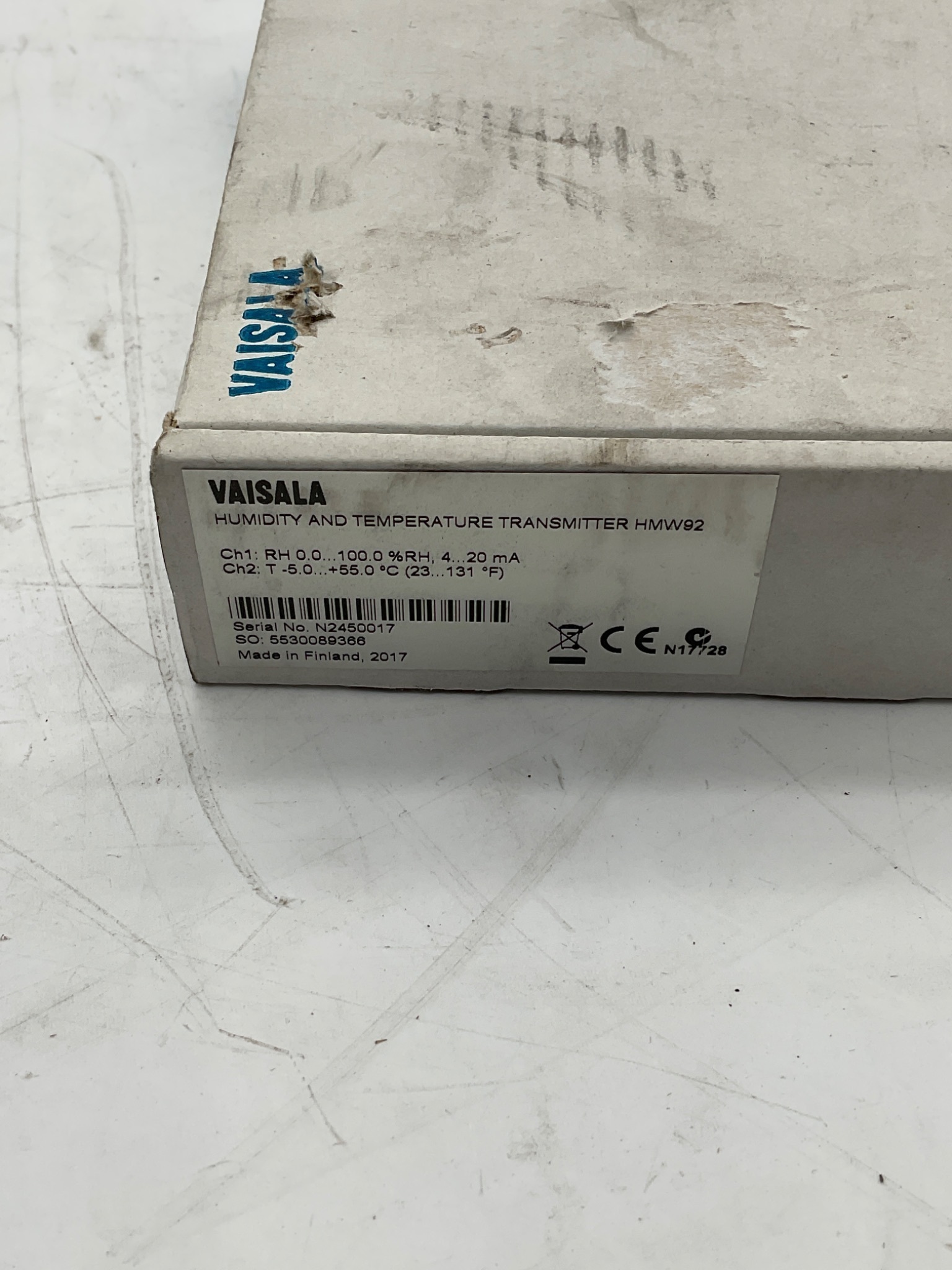 VAISALA HMW92 Humidity & Temperature Transmitter 4-20mA NEW 3