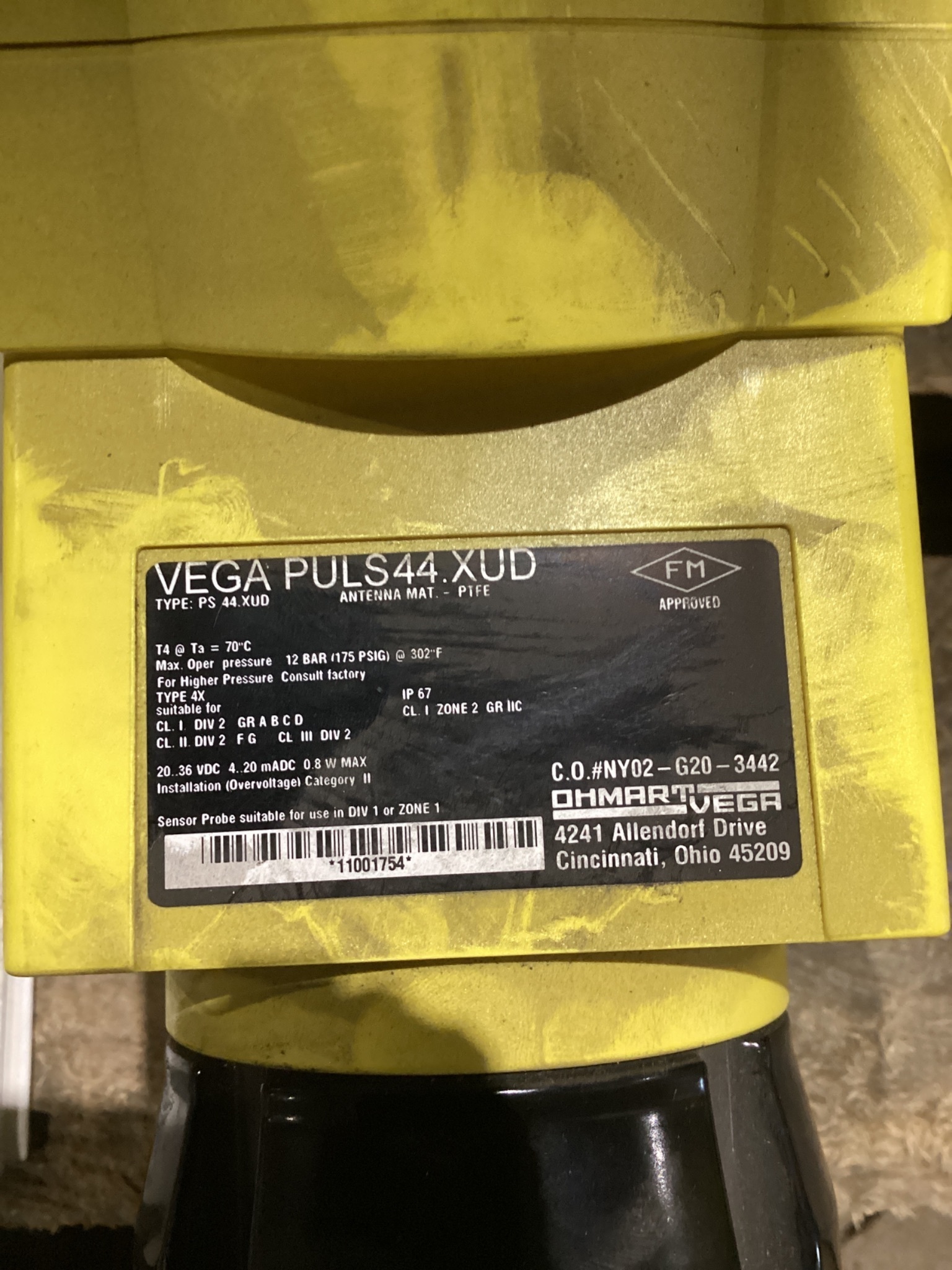 OHMART VEGA PS-44-XUD VEGAPULS 44 Radar Level Transmitter NEW 1
