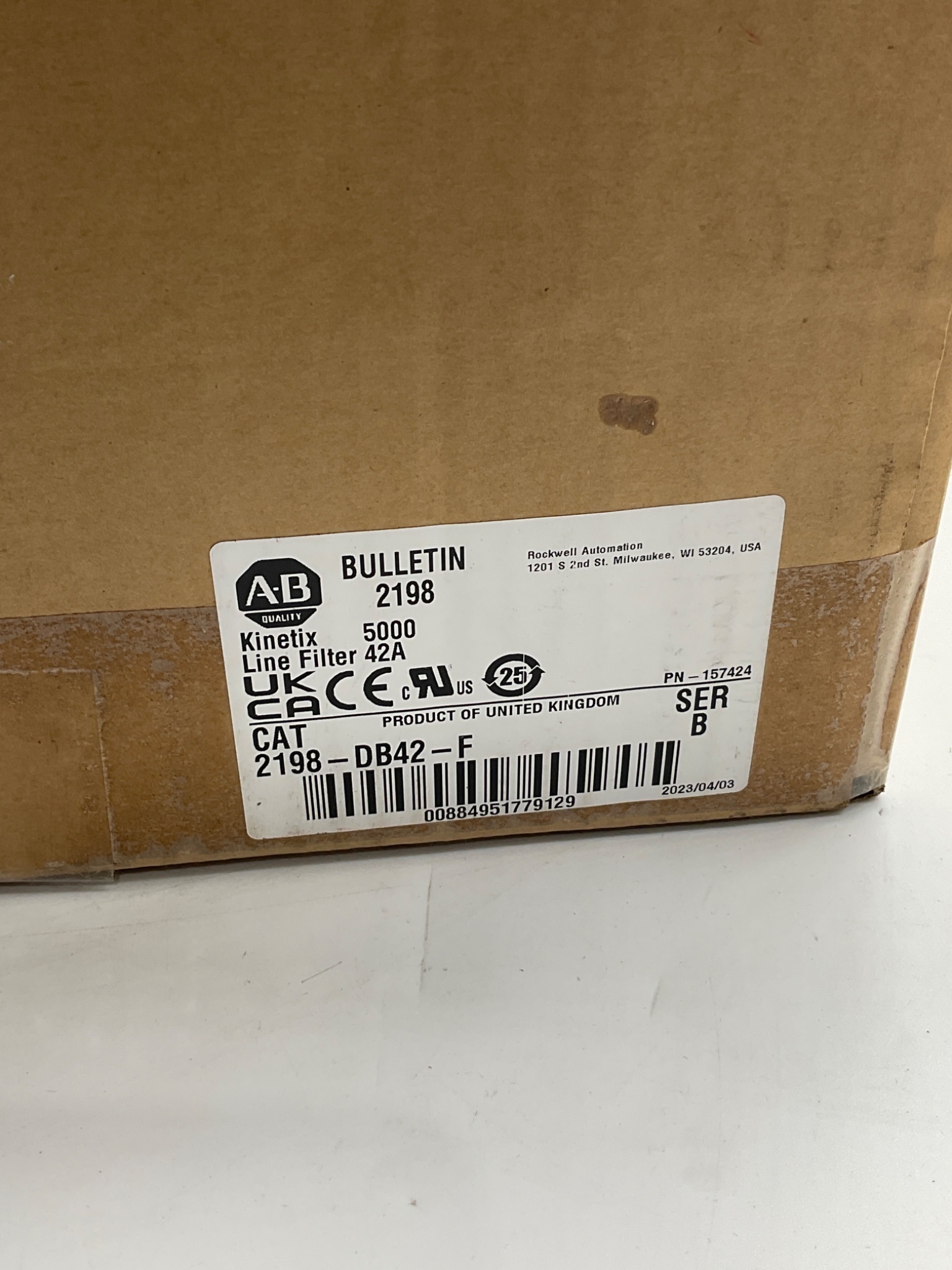 ALLEN-BRADLEY 2198-DB42-F Kinetix 5700 Line Filter 42A NEW 0