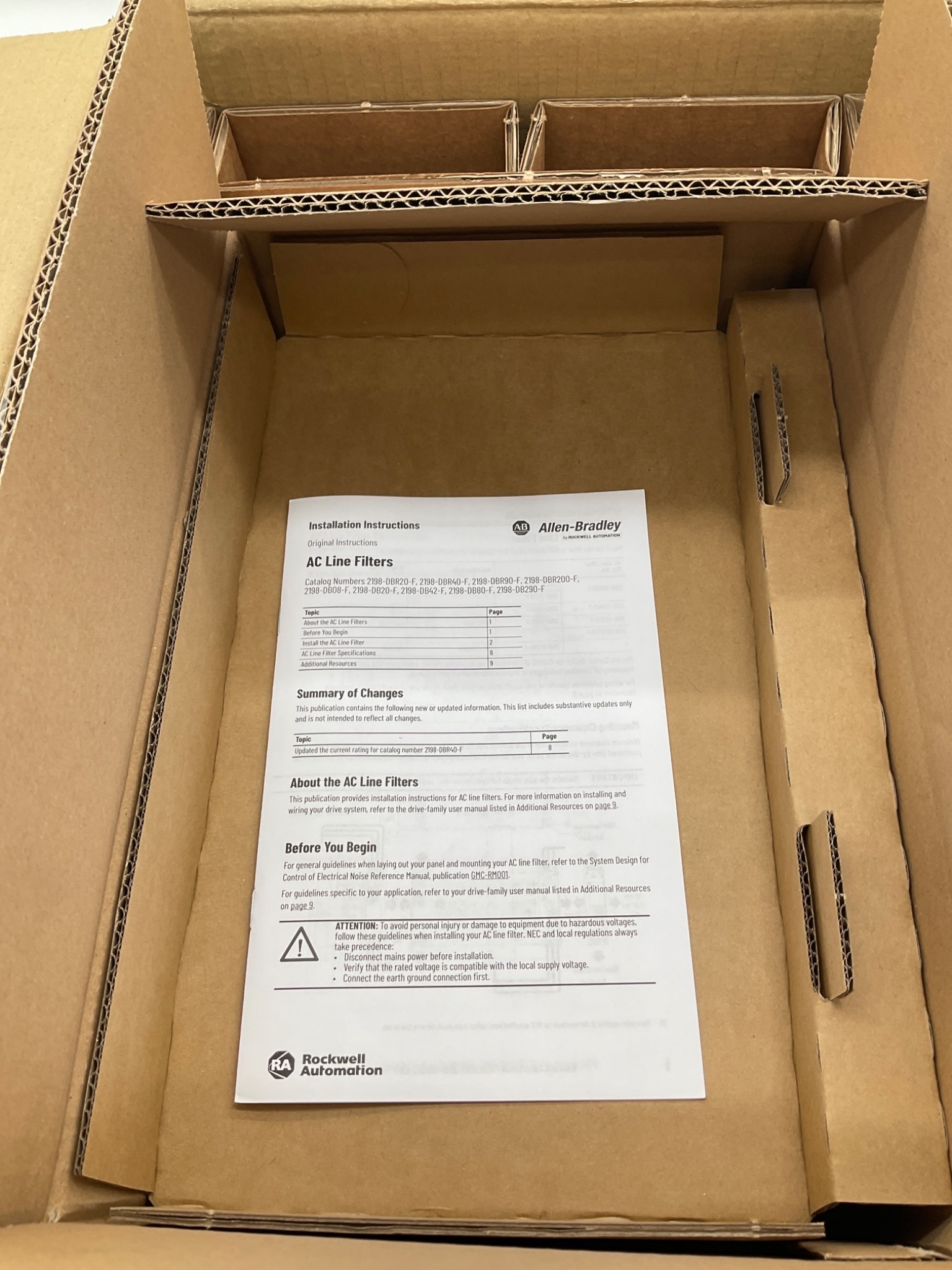 ALLEN-BRADLEY 2198-DB42-F Kinetix 5700 Line Filter 42A NEW 3