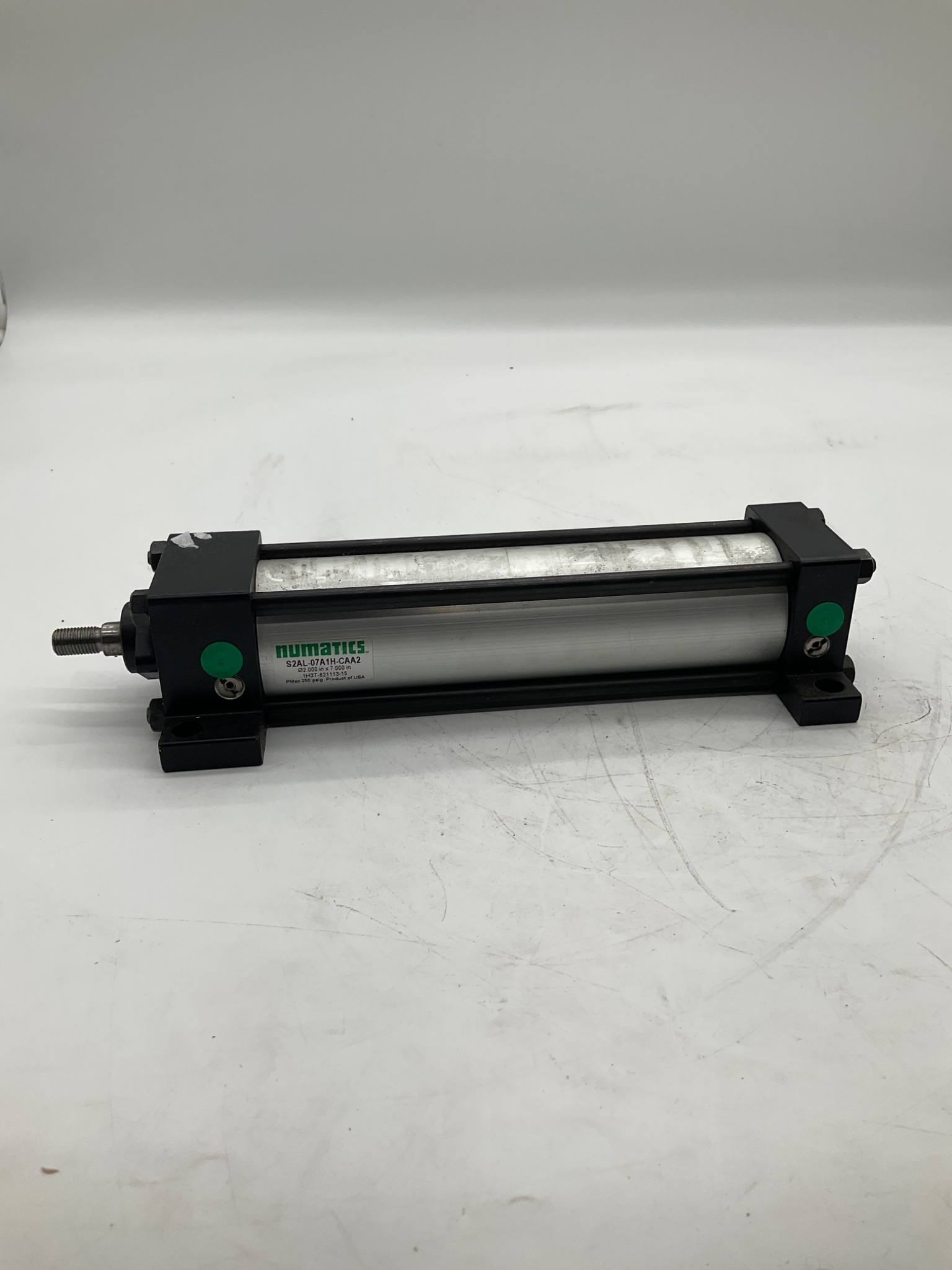NUMATICS S2AL-07A1H-CAA2 Pneumatic Cylinder 2 In Bore 7 In Stroke USED 0