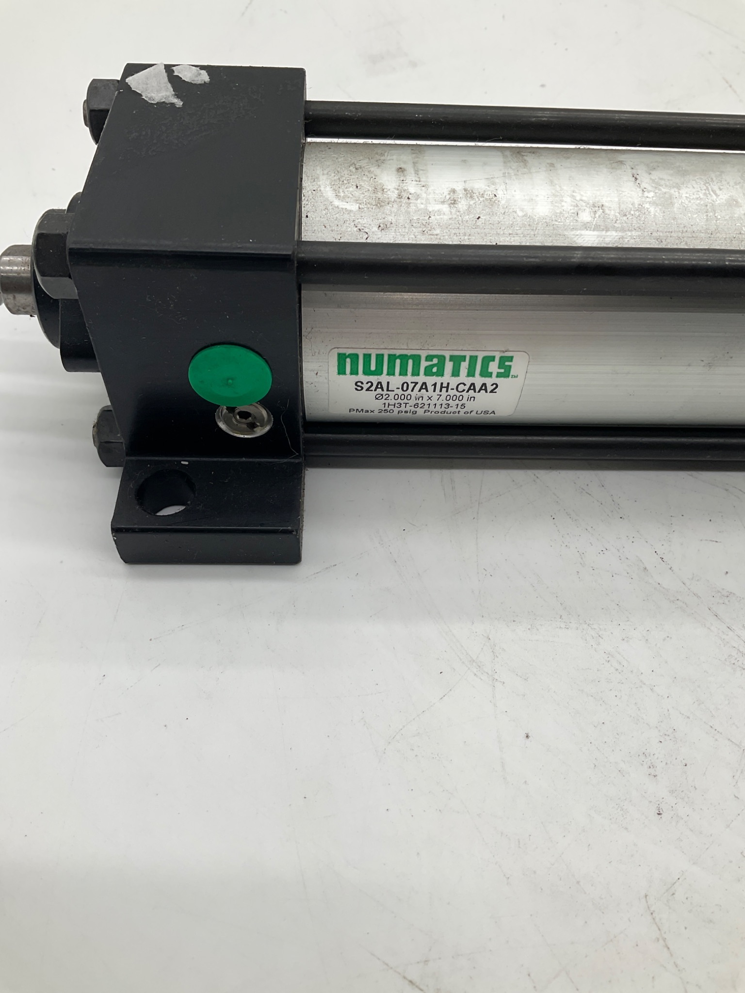 NUMATICS S2AL-07A1H-CAA2 Pneumatic Cylinder 2 In Bore 7 In Stroke USED 1