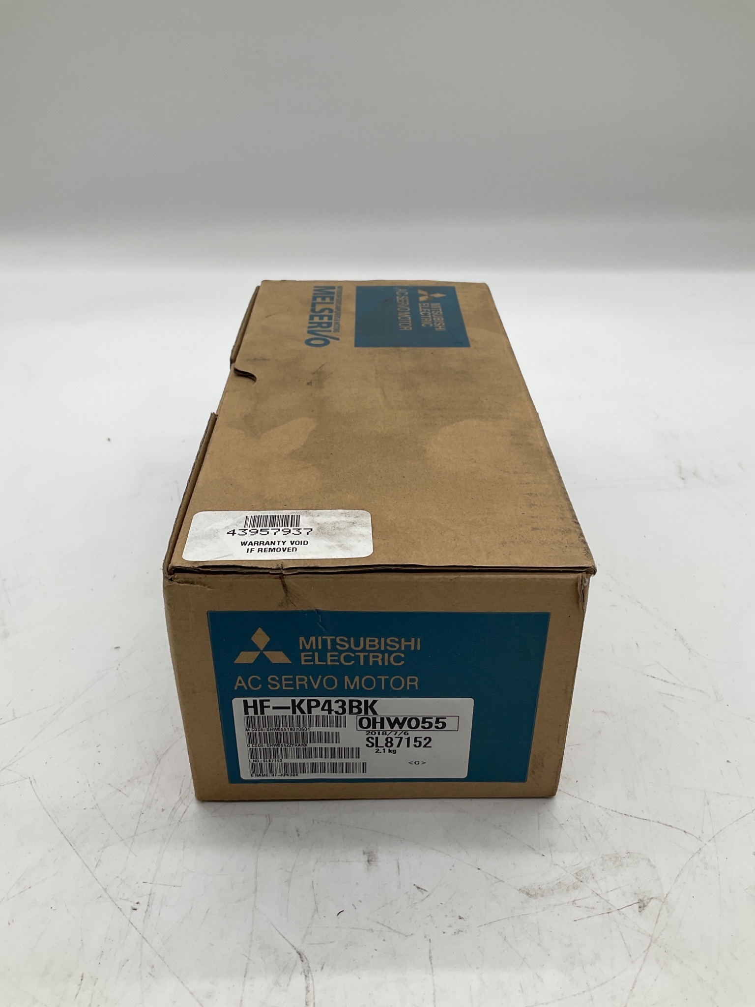 MITSUBISHI ELECTRIC HF-KP43BK AC Servo Motor 400W 3000 RPM NEW 0