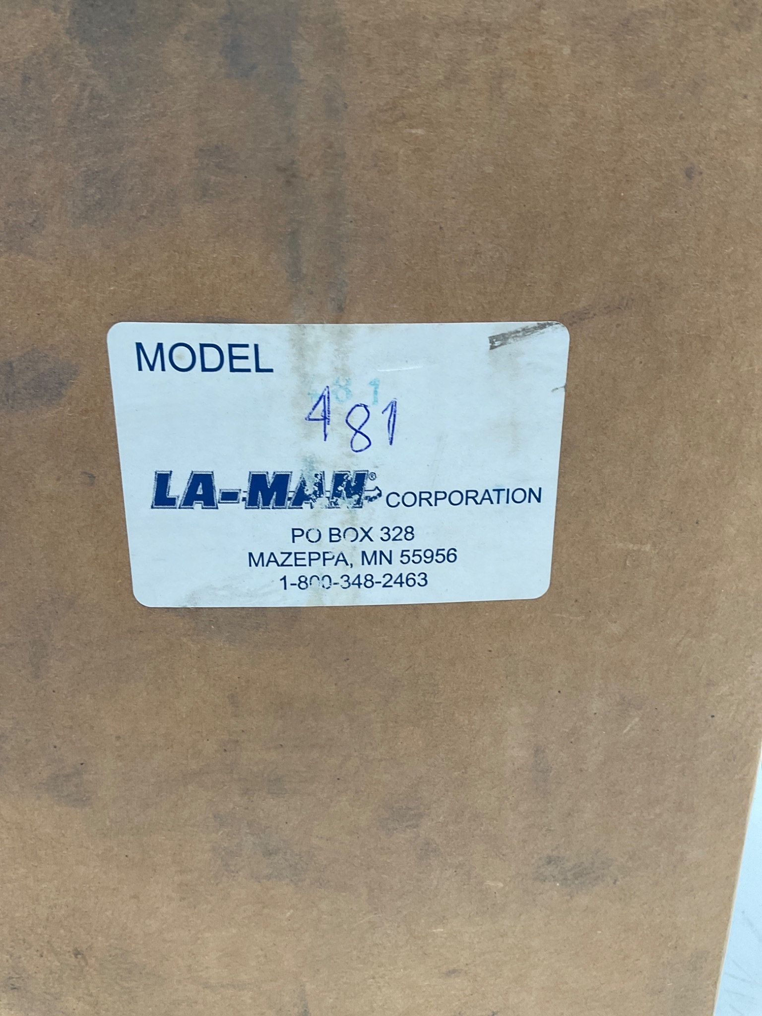 LA-MAN 481 Compressed Air Filter Element NEW 1