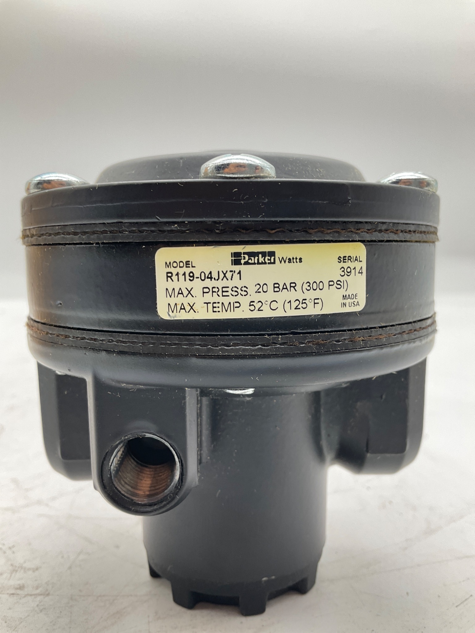 PARKER R119-04JX71 Pneumatic Pressure Regulator USED 3