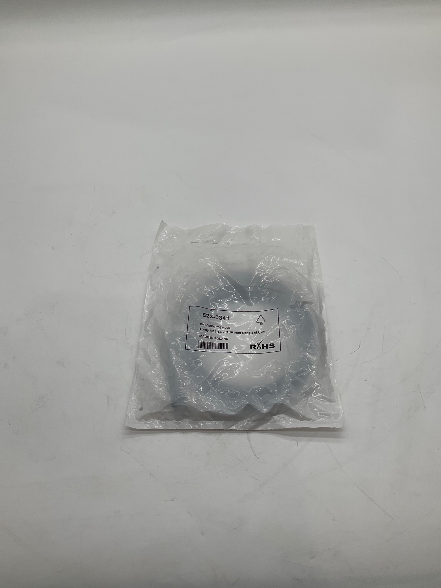 WOODHEAD CONNECTIVITY / BRAD HARRISON 523-0341 5-Pin M12 Female Cordset 2M NEW 0