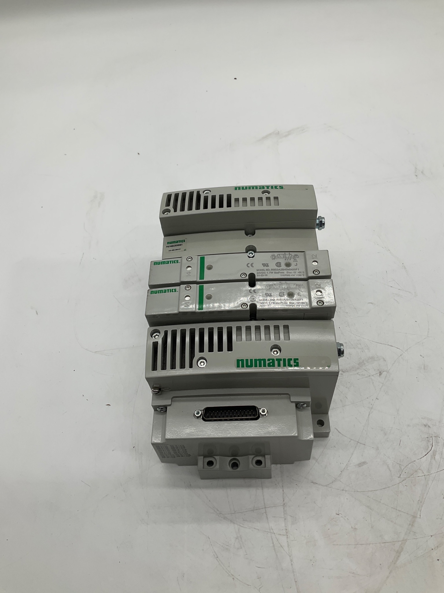 NUMATICS R503 Series Pneumatic Valve Manifold Assembly 24VDC USED 1