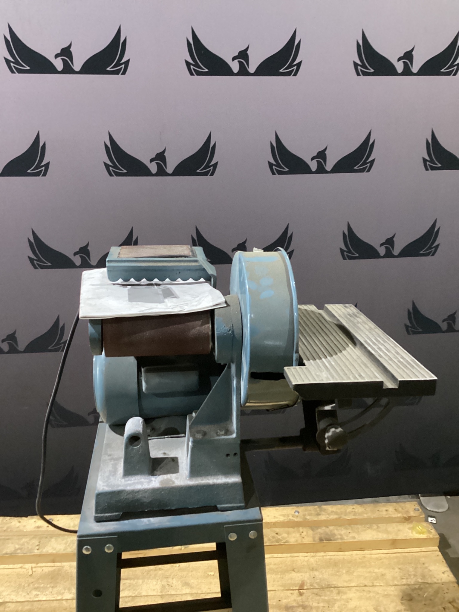 6 In x 48 In Belt And 9 In Disc Sander With Stand USED 1