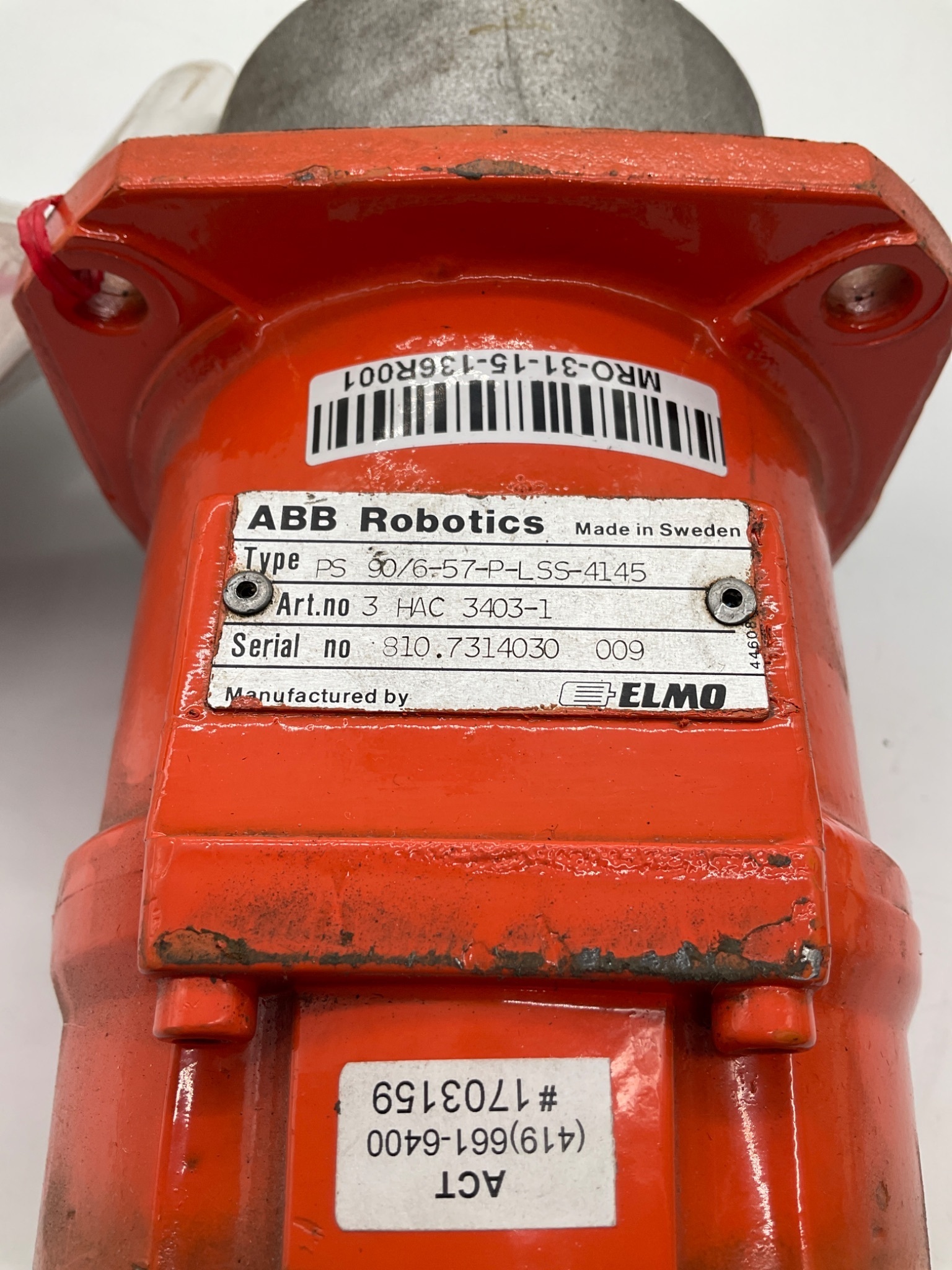 ABB ROBOTICS PS 90/6-57-P-LSS-4145 Servo Motor USED 2