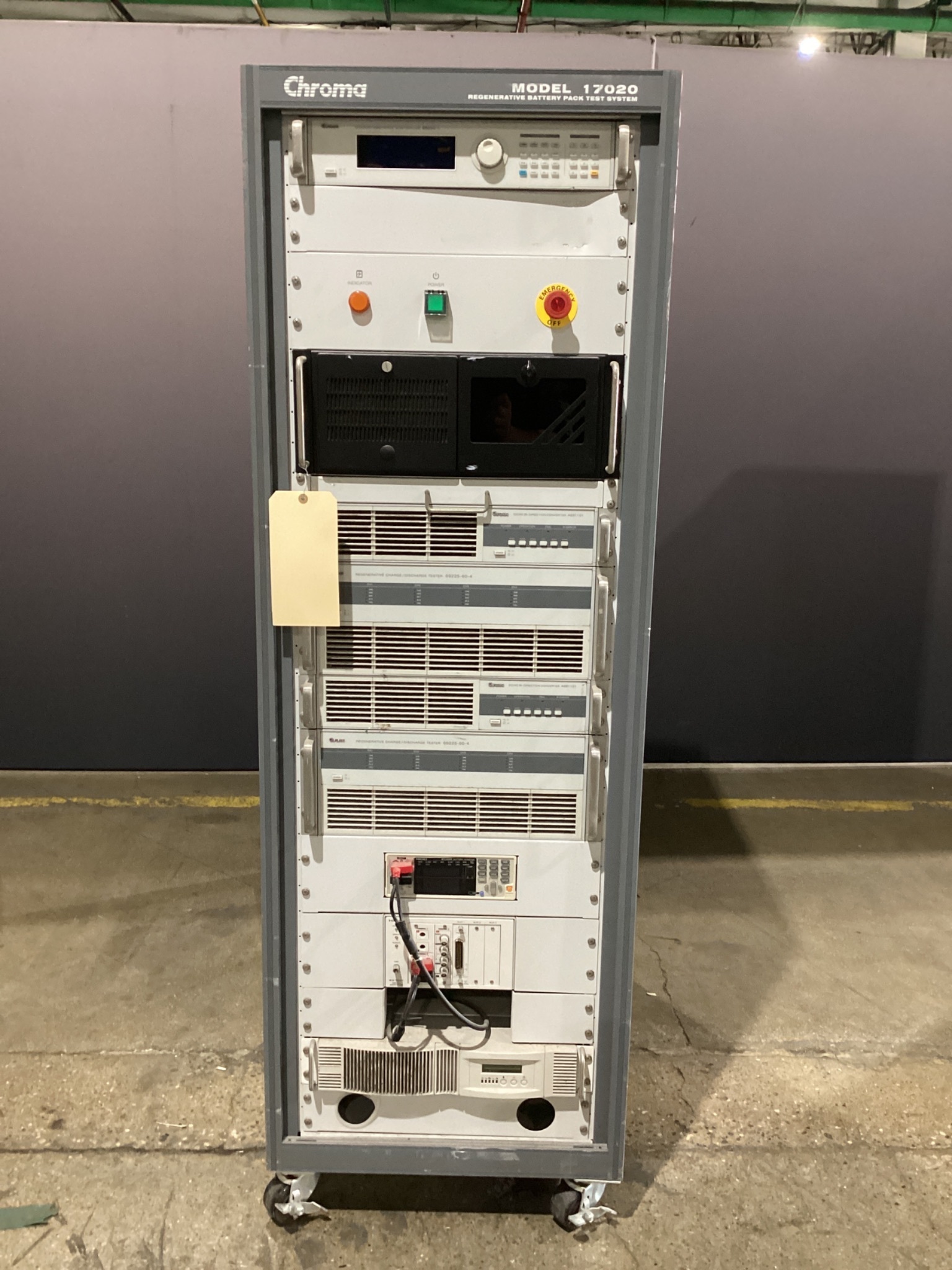 CHROMA 17020 Regenerative Battery Pack Test System 380V 75A USED 0