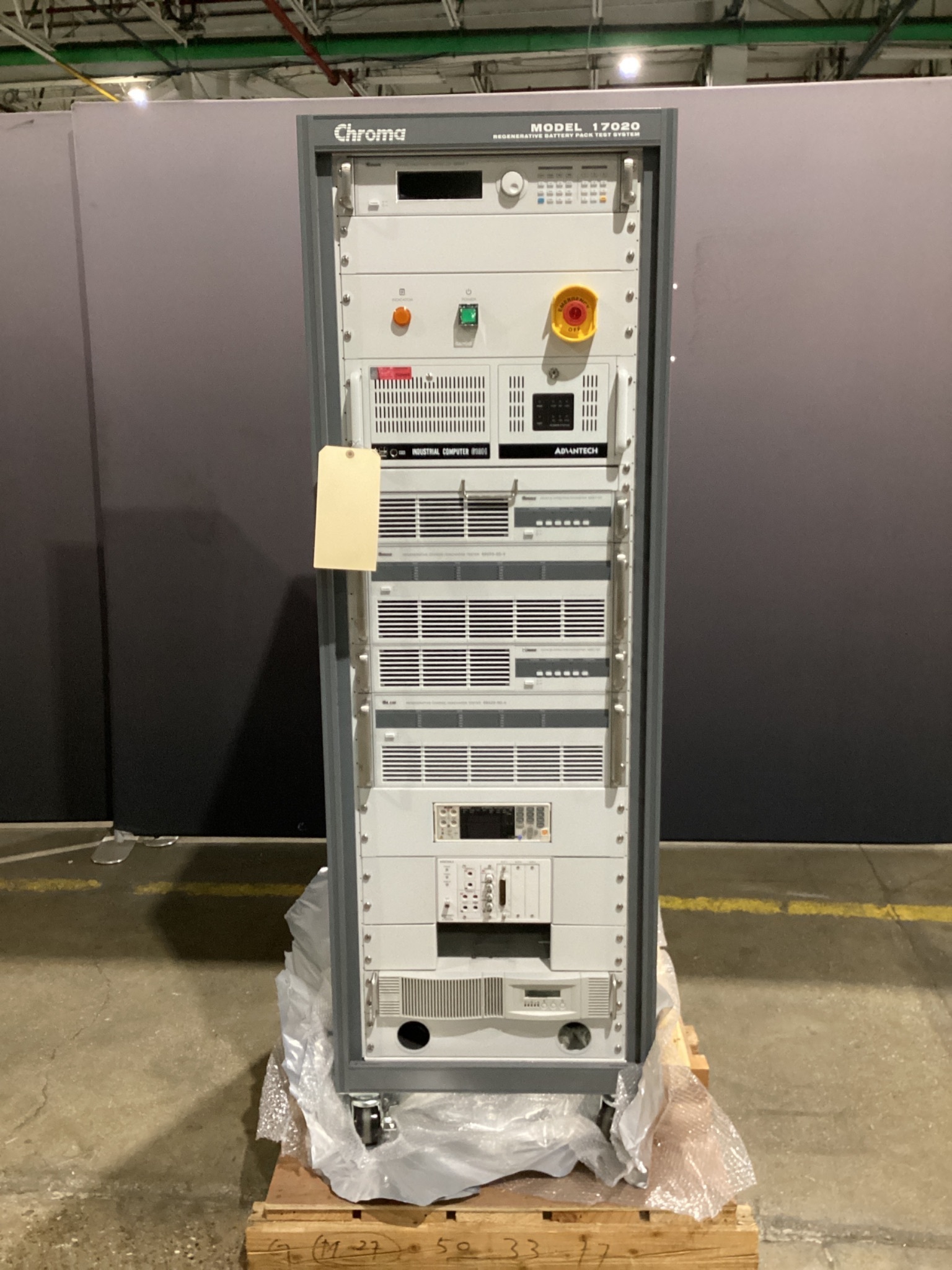 CHROMA 17020 Regenerative Battery Pack Test System 380V 75A NEW 0
