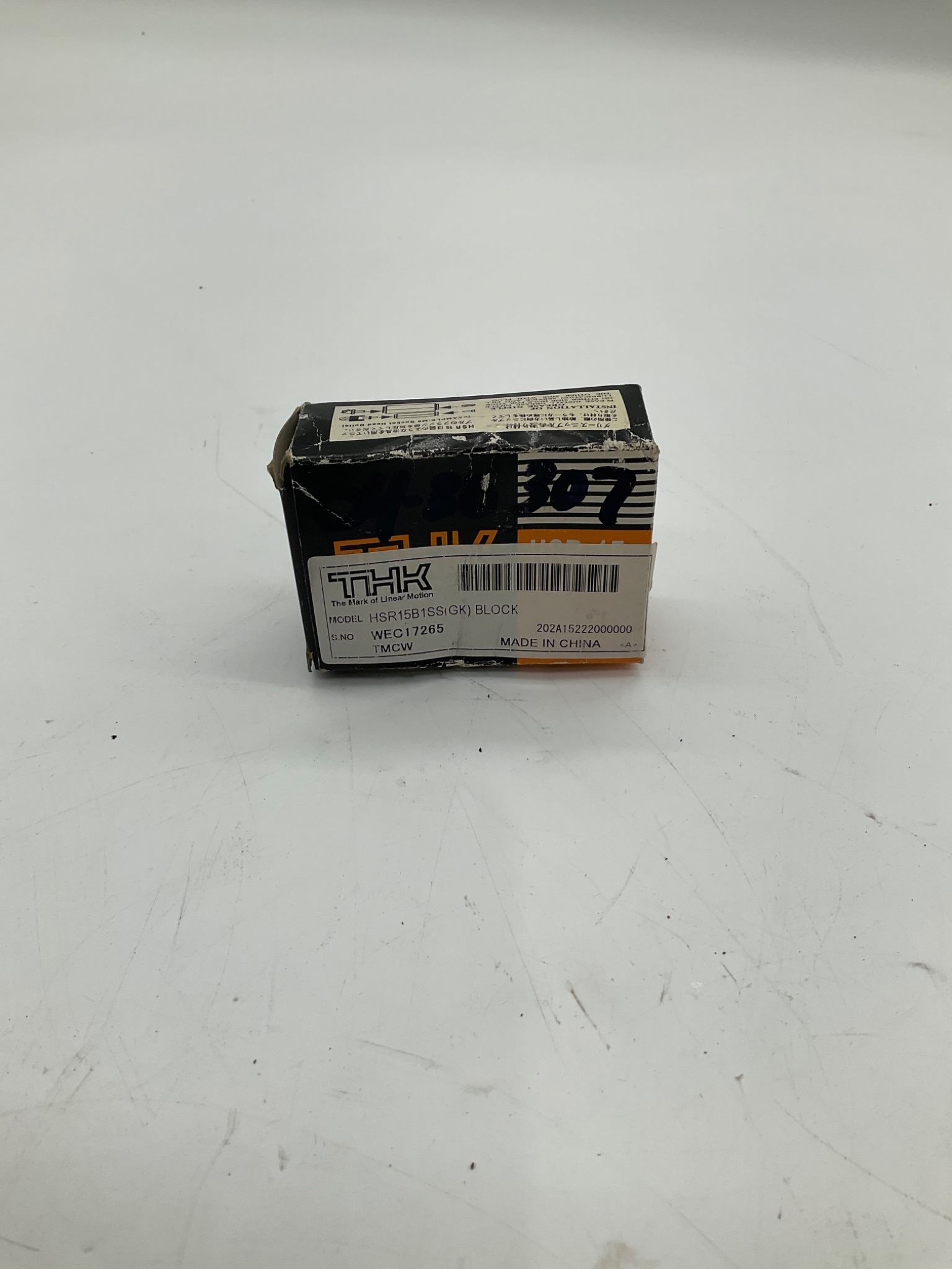 THK HSR15B1SS(GK) Linear Guide Block NEW 0