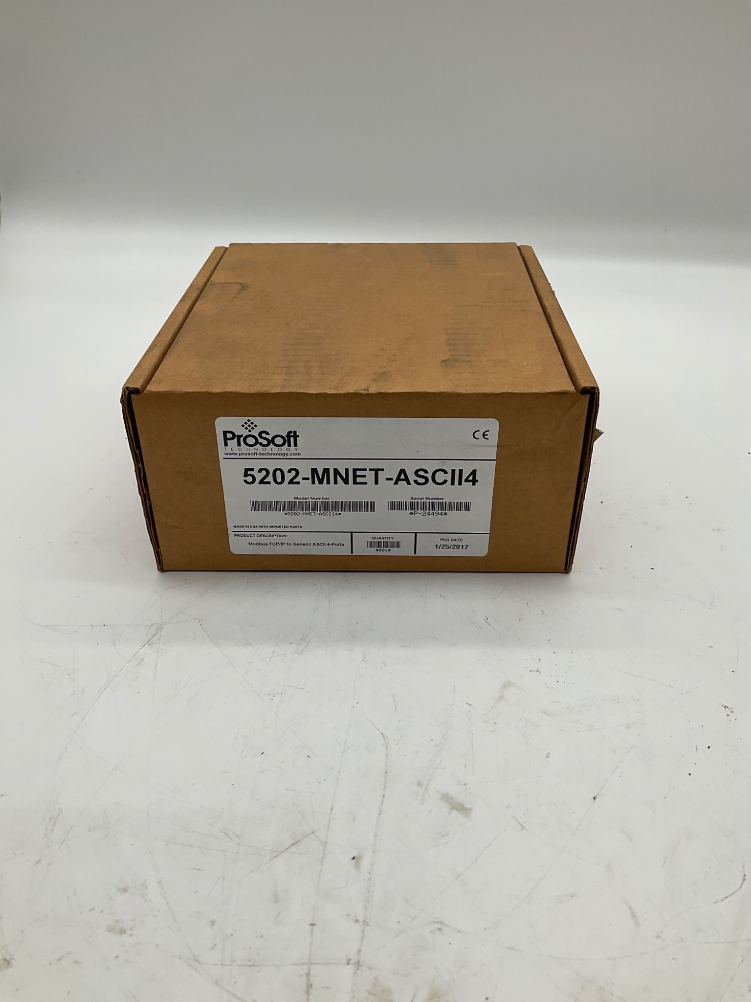 PROSOFT 5202-MNET-ASCII4 Modbus TCP/IP To Generic ASCII 4-Port Gateway NEW 1