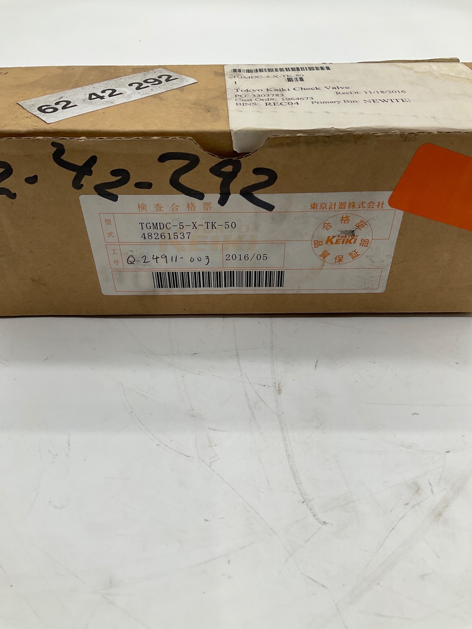 TOKYO KEIKI TGMDC-5-X-TK-50 Stack Valve NEW 5