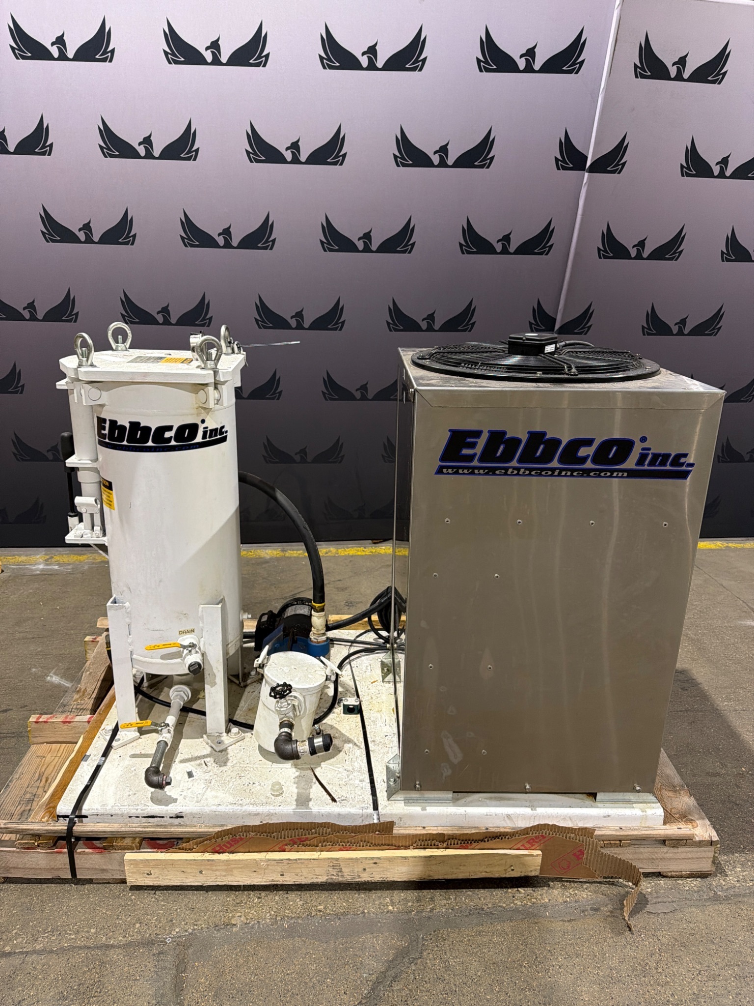 EBBCO PMF‑24,000‑IL In‑Line Chiller w/ PMF‑MWF3‑623 Filter Vessel - USED 0