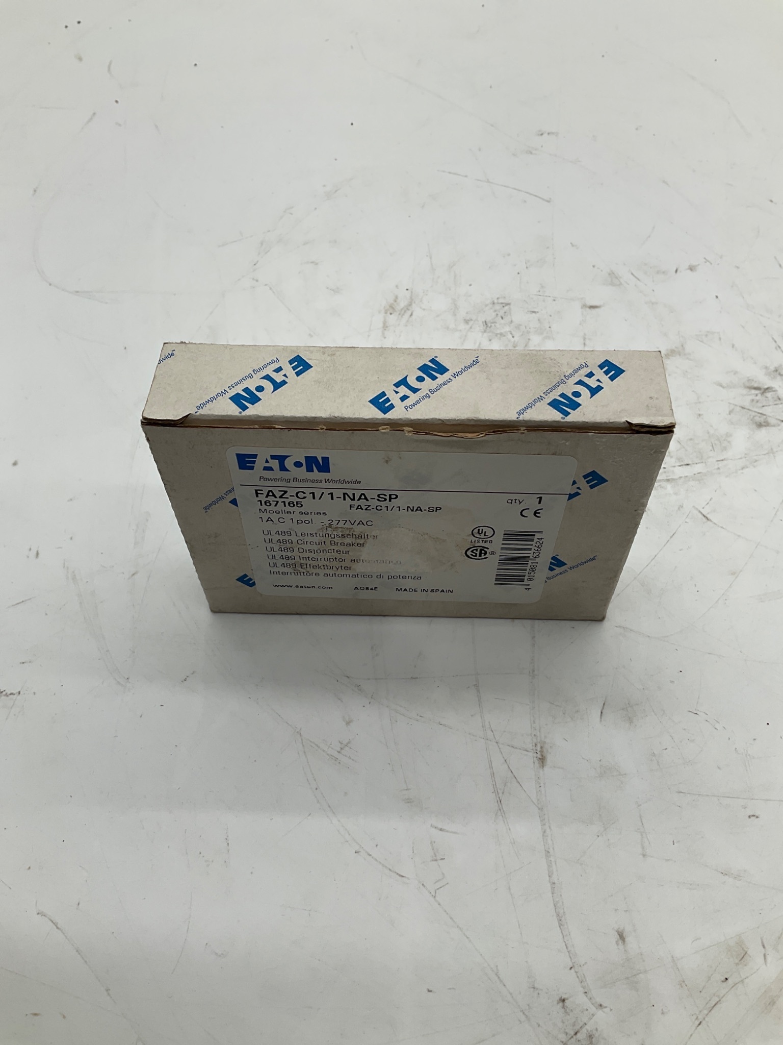 EATON FAZ-C1/1-NA-SP UL489 Miniature Circuit Breaker 1A NEW 0