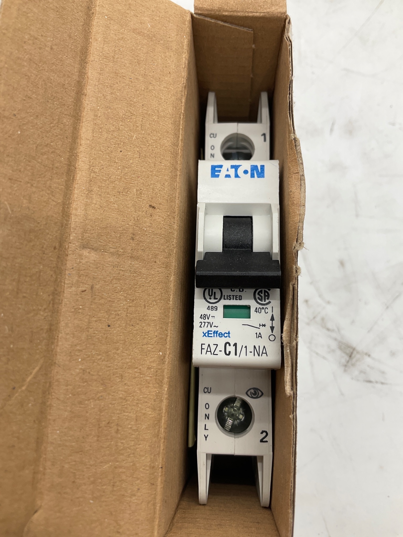 EATON FAZ-C1/1-NA-SP UL489 Miniature Circuit Breaker 1A NEW 2