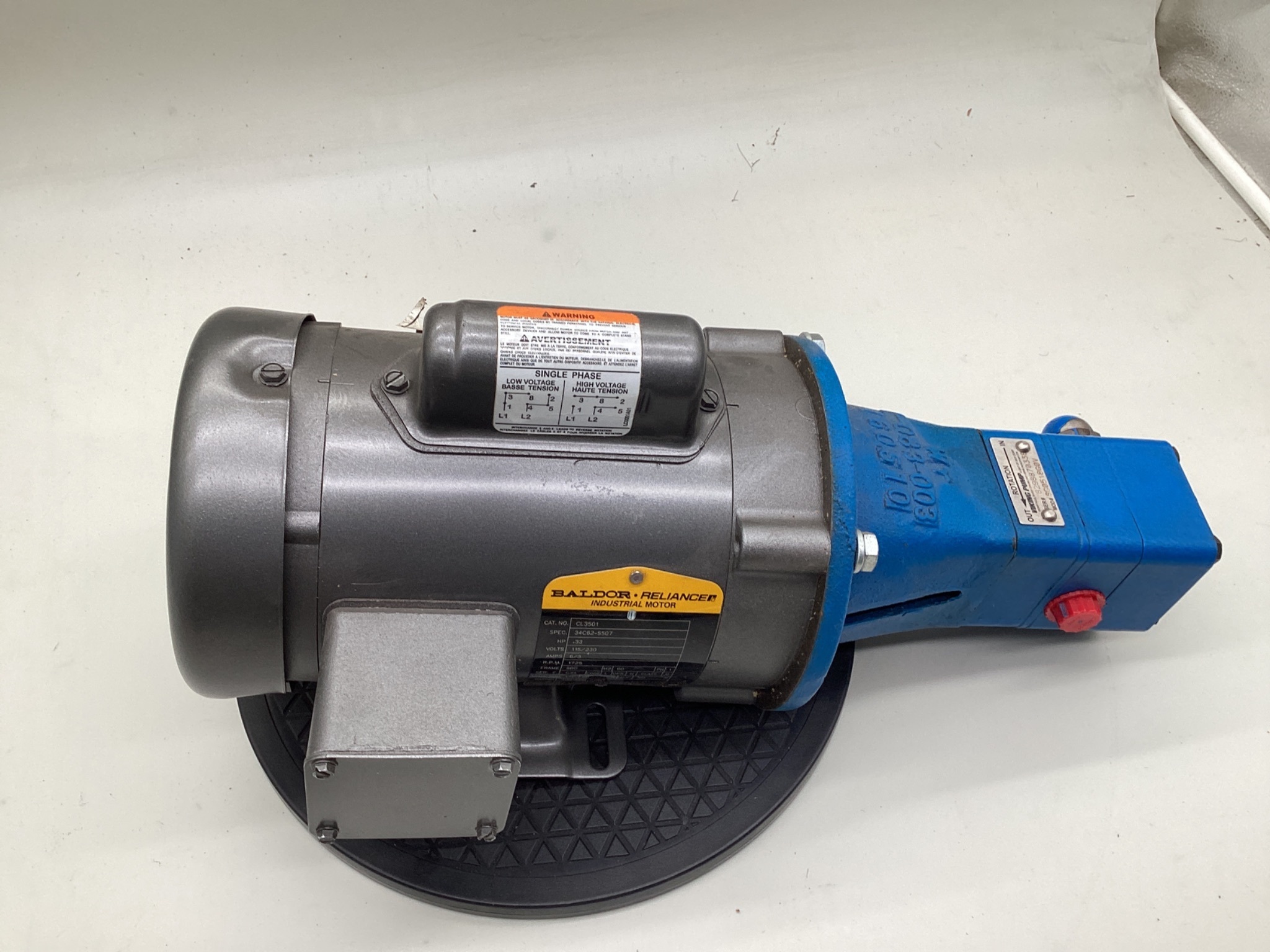 BALDOR CL3501 Motor With VIKING SG0518G0V Internal Gear Pump USED 4