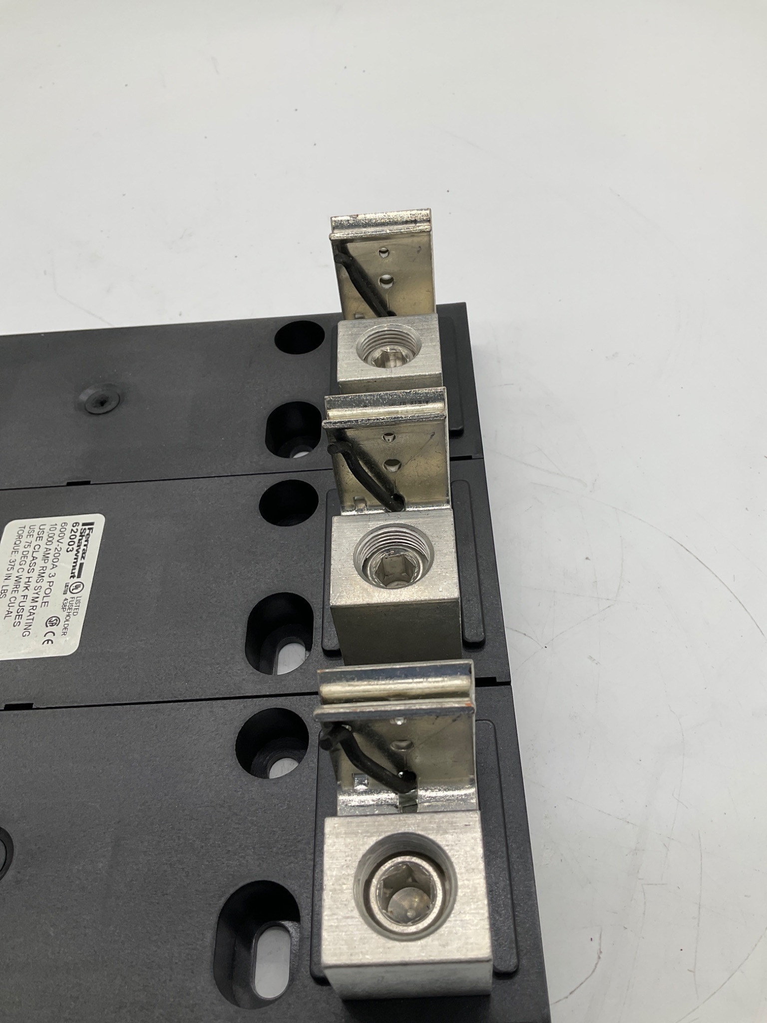 FERRAZ SHAWMUT 62003 3-Pole Fuse Holder 600V 200A NEW 3