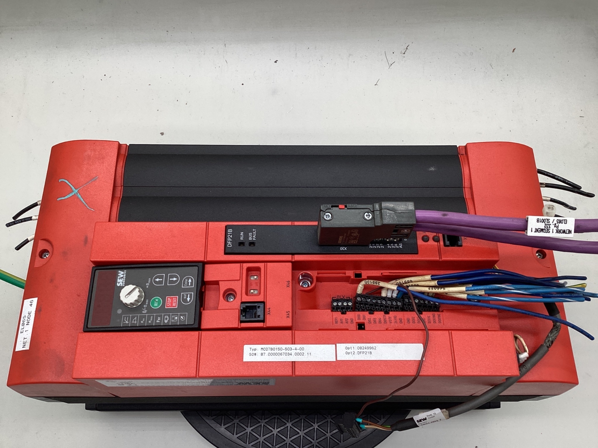 SEW-EURODRIVE MC07B0150-503-4-00 MOVITRAC B Variable Frequency Drive USED 2