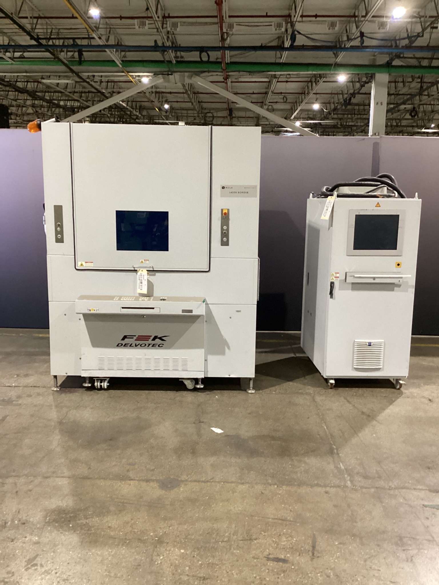 F&K DELVOTEC M17LSB Ultrasonic Laser Wire Bonder With Control Cabinet USED 0